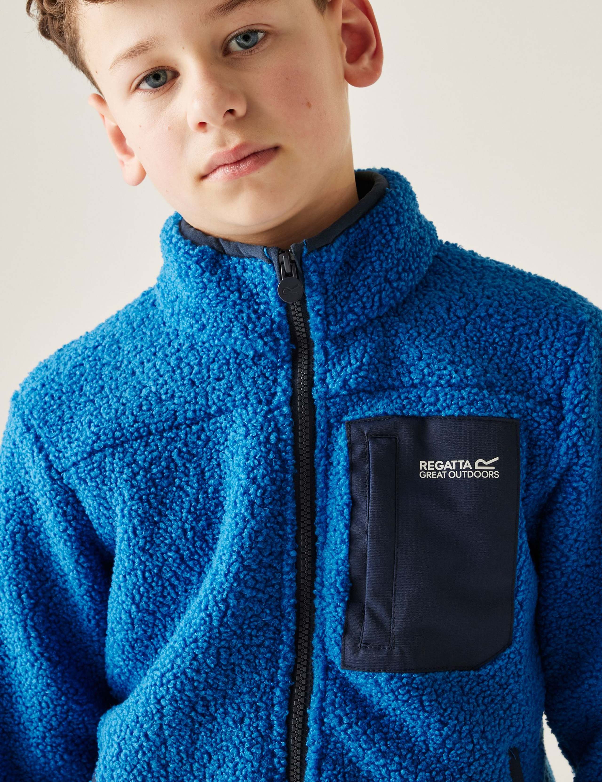 Junior Frankie Zip Borg Fleece Jacket (3-14 Yrs) 6 of 7