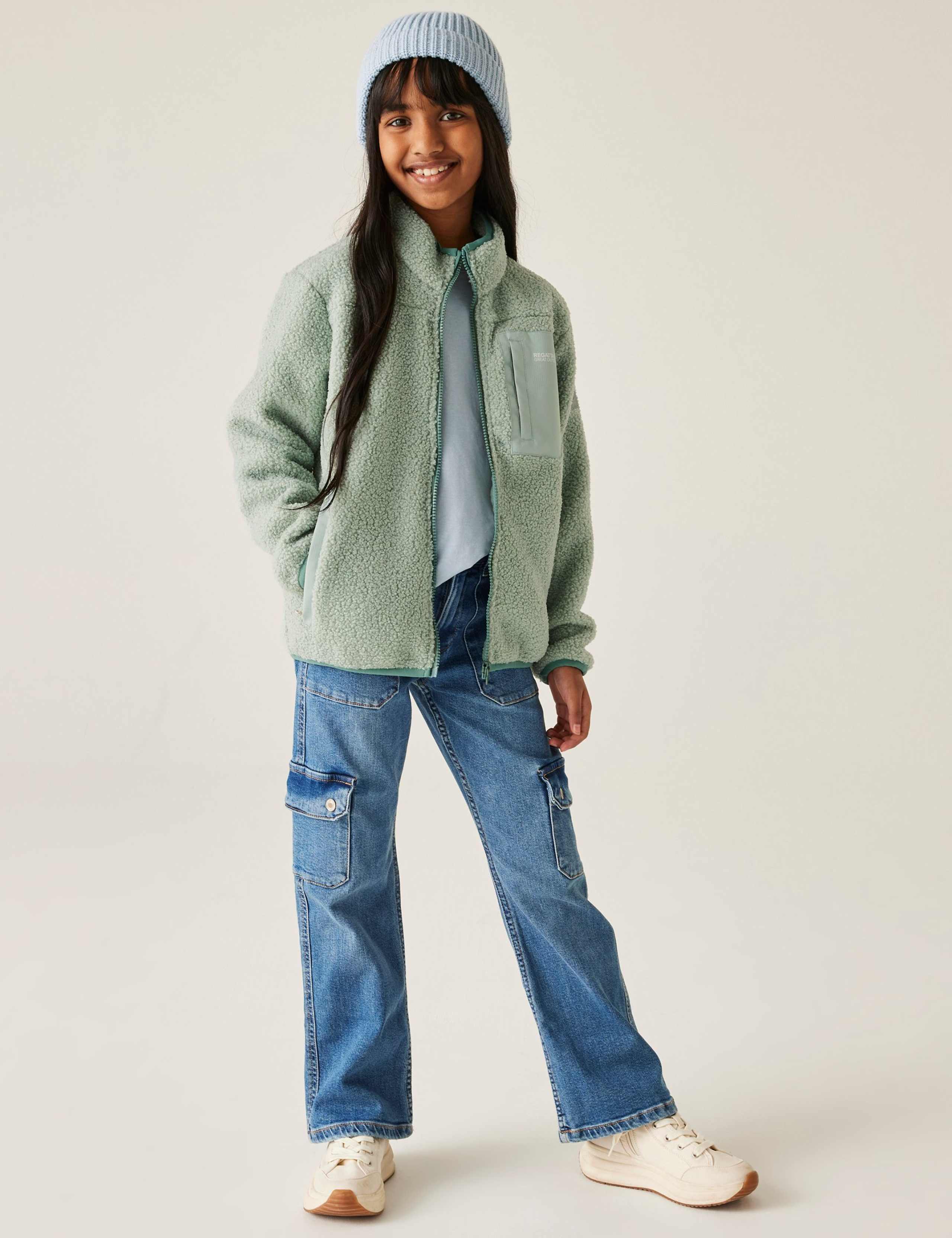 Junior Frankie Zip Borg Fleece Jacket (3-14 Yrs) 3 of 8