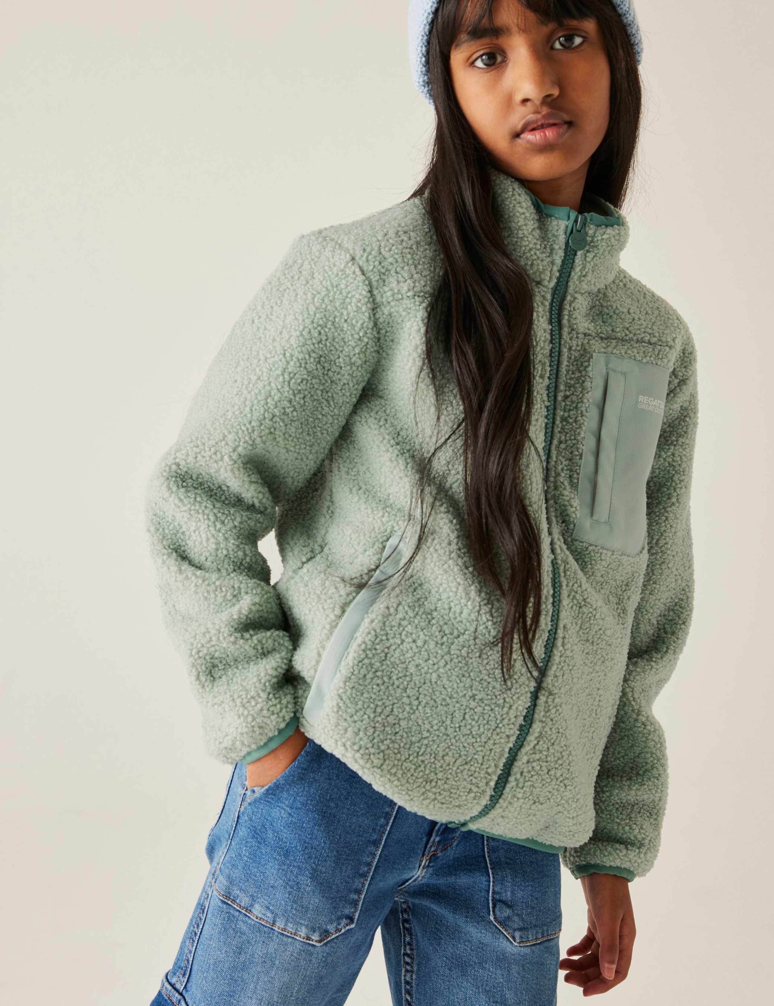 Junior Frankie Zip Borg Fleece Jacket (3-14 Yrs) 4 of 8