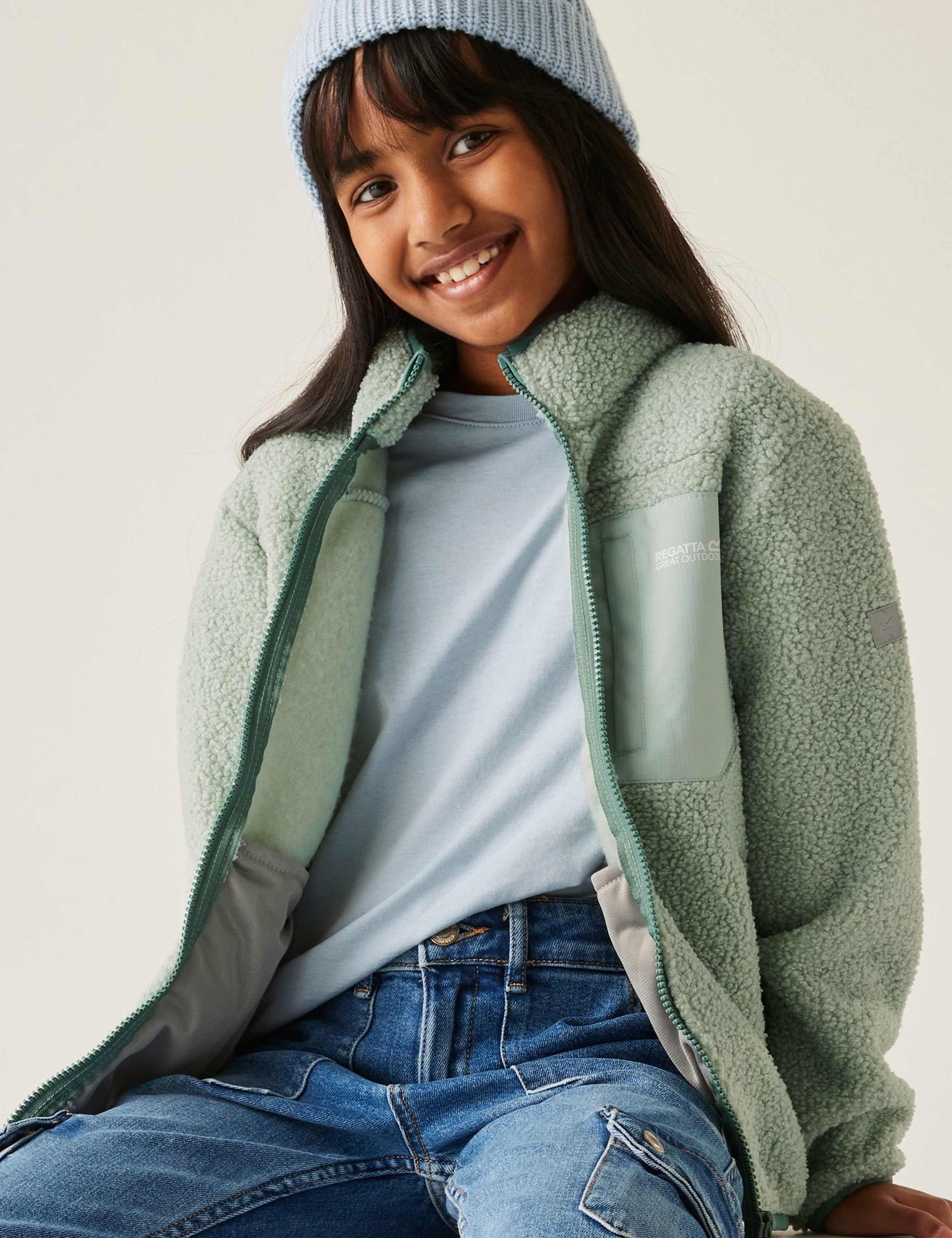 Junior Frankie Zip Borg Fleece Jacket (3-14 Yrs) 5 of 8