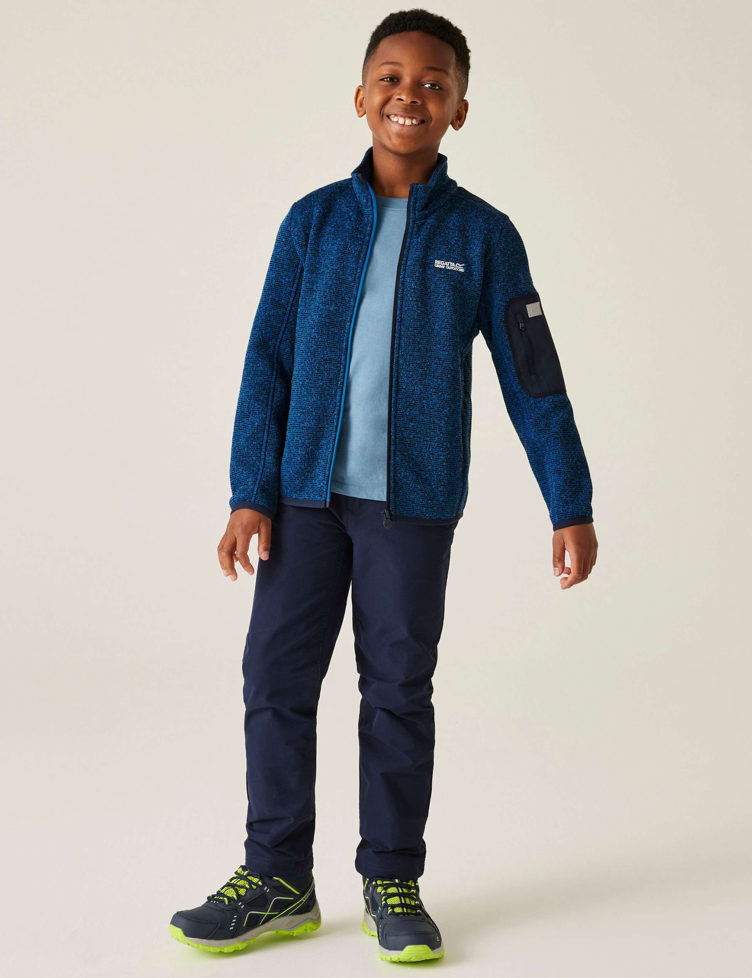 Junior Newhill Textured Zip Fleece (3-14 Yrs) 3 of 7