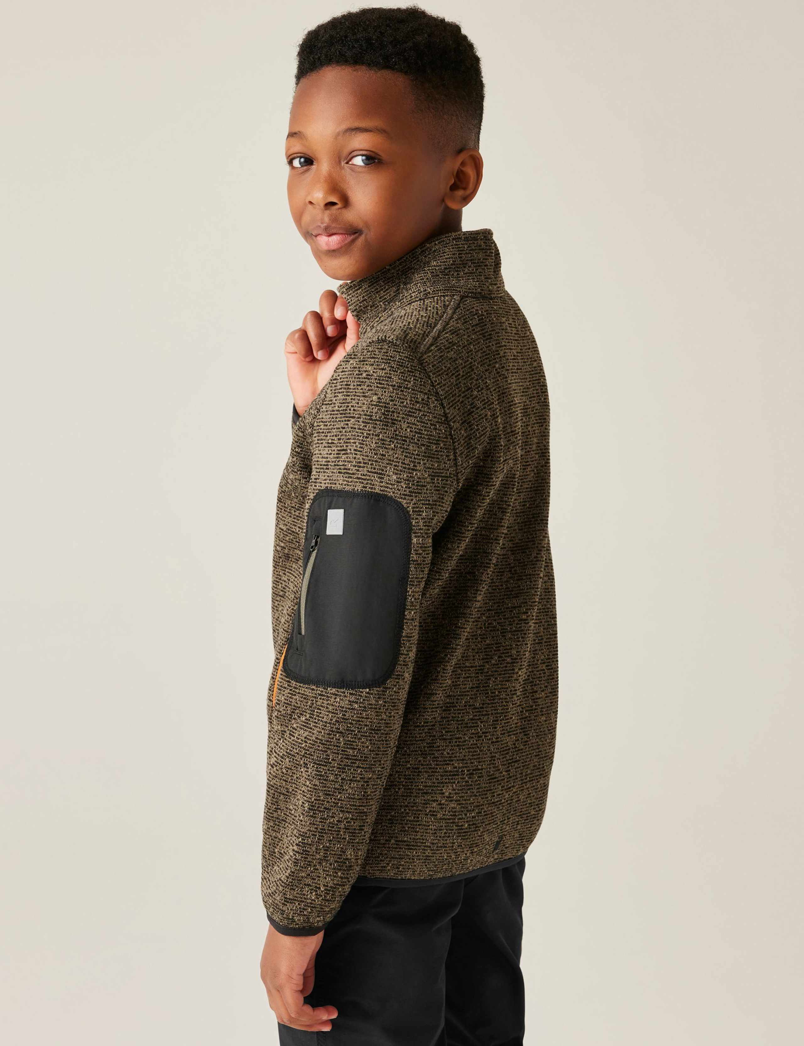 Junior Newhill Textured Zip Fleece (3-14 Yrs) 5 of 7