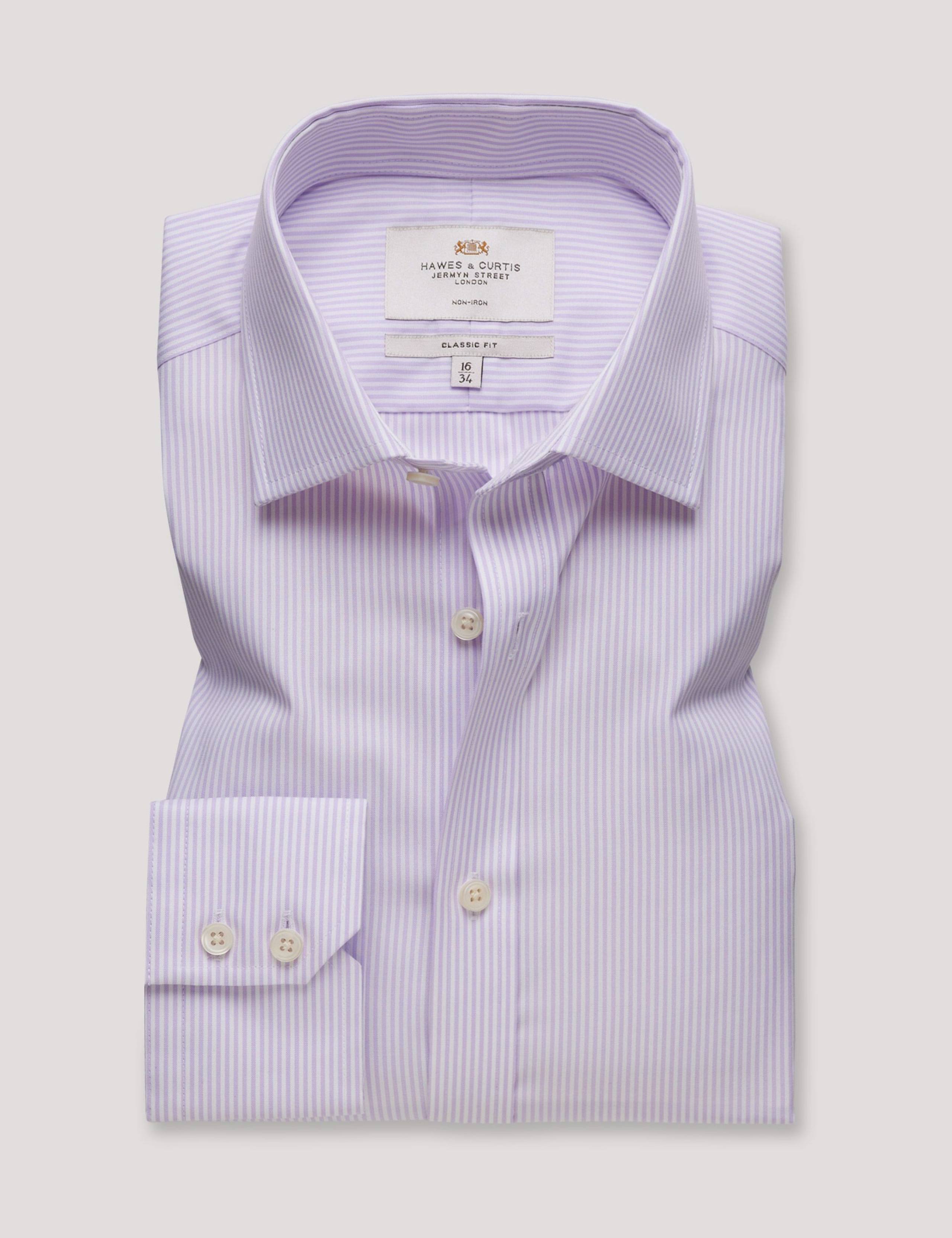 Non Iron Pure Cotton Striped Shirt 3 of 3