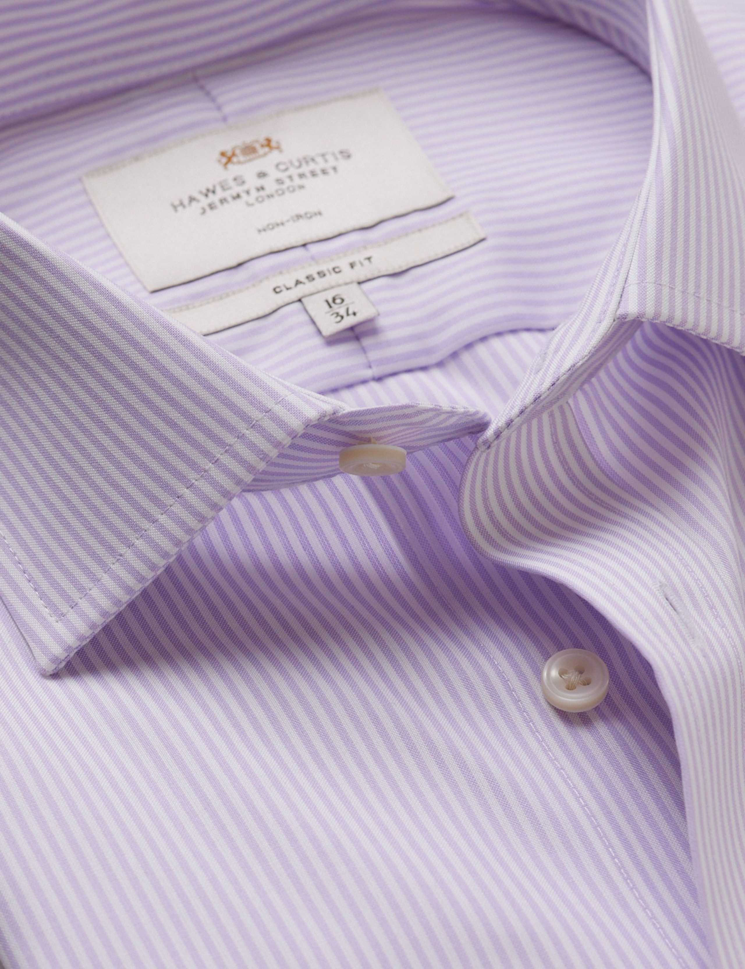 Non Iron Pure Cotton Striped Shirt 2 of 3