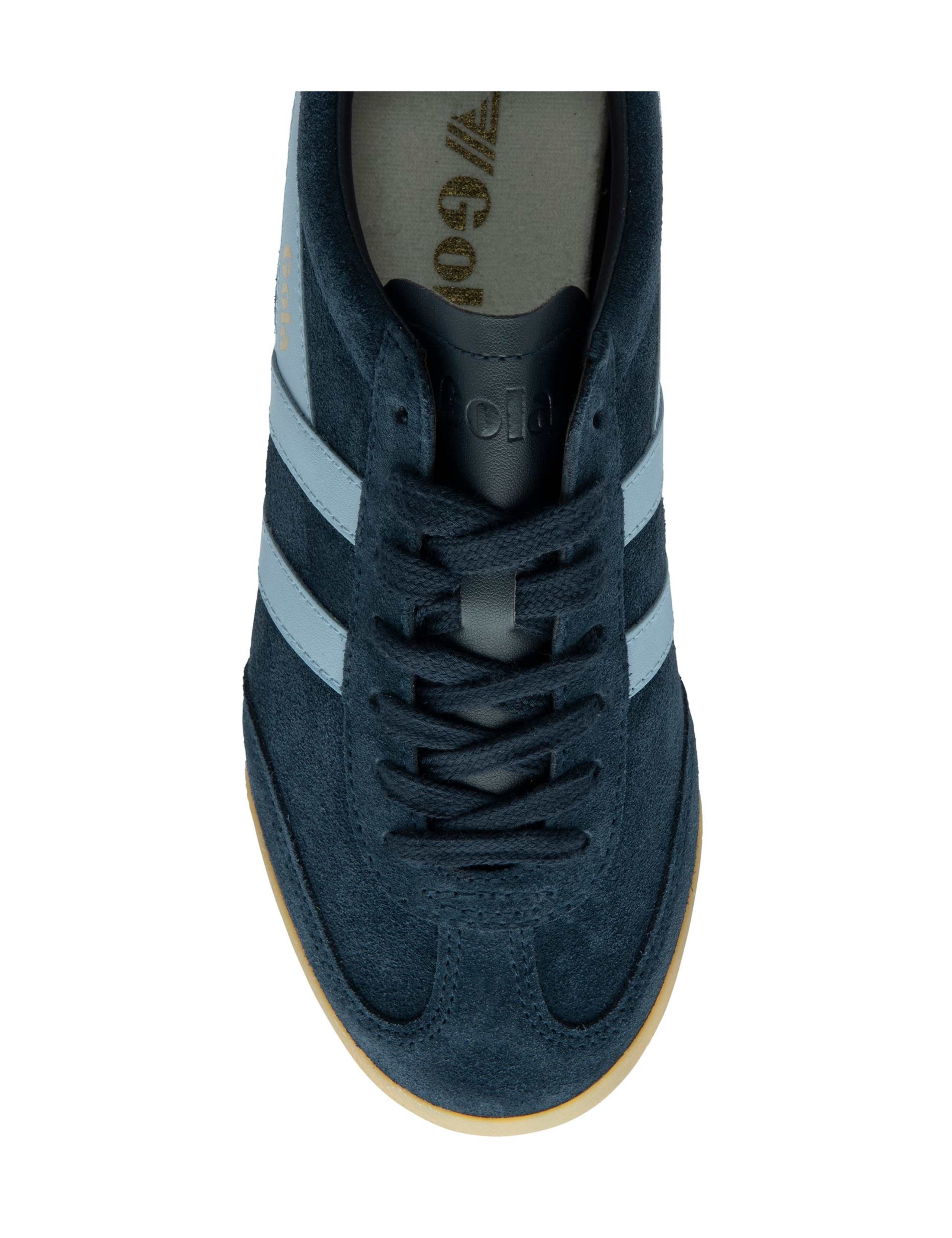 Suede Lace Up Striped Trainers 5 of 5