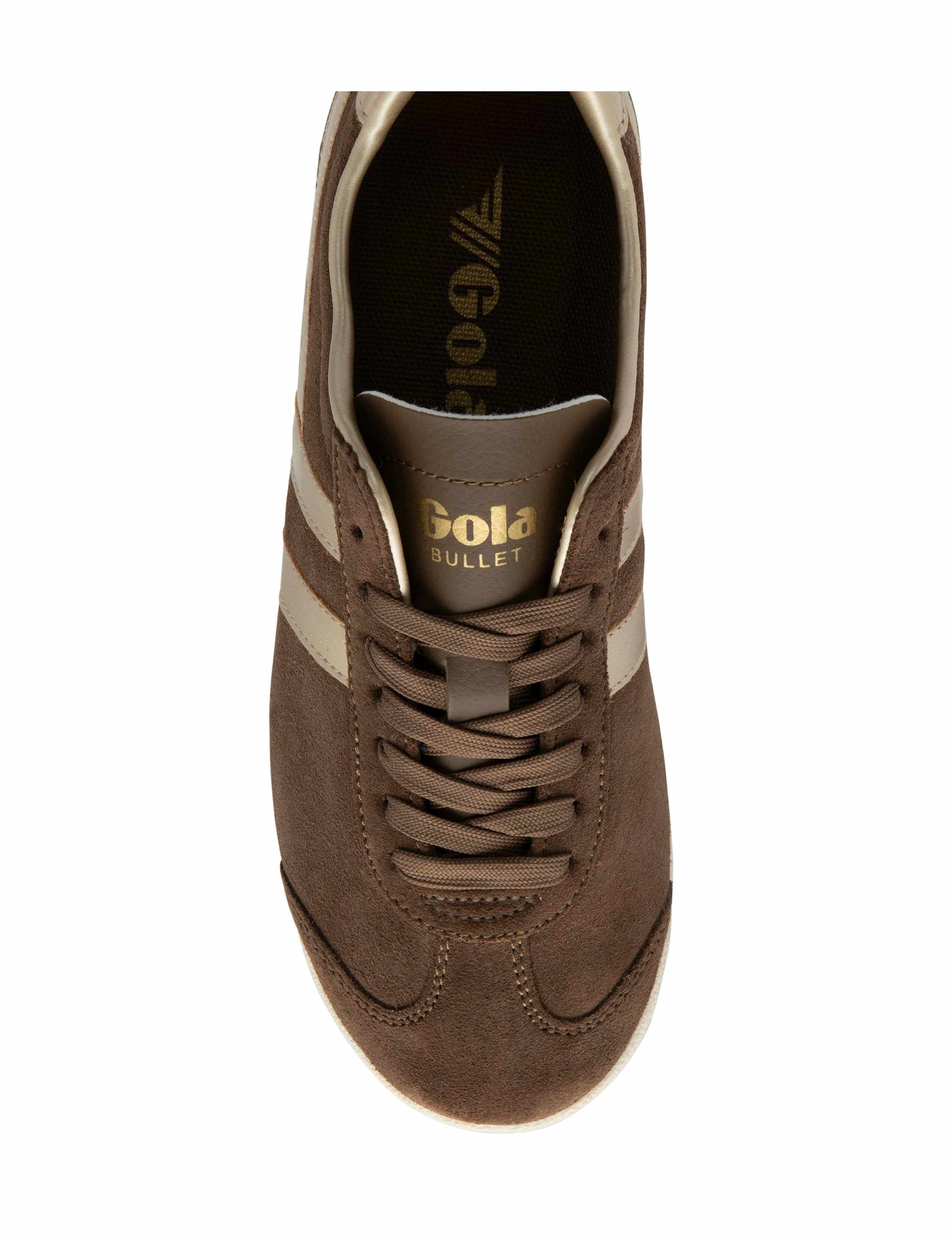 Suede Lace Up Striped Trainers 4 of 5