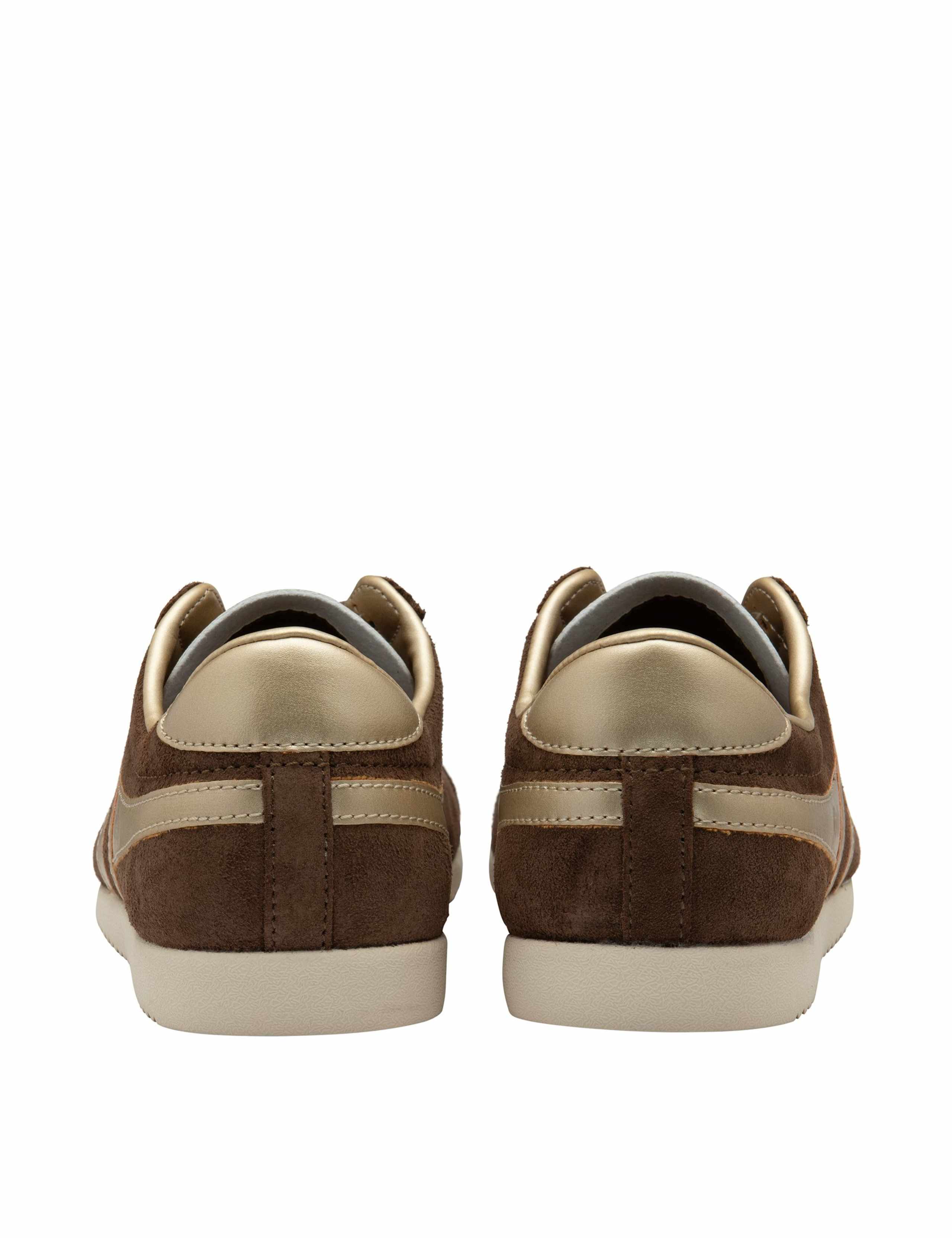 Suede Lace Up Striped Trainers 5 of 5