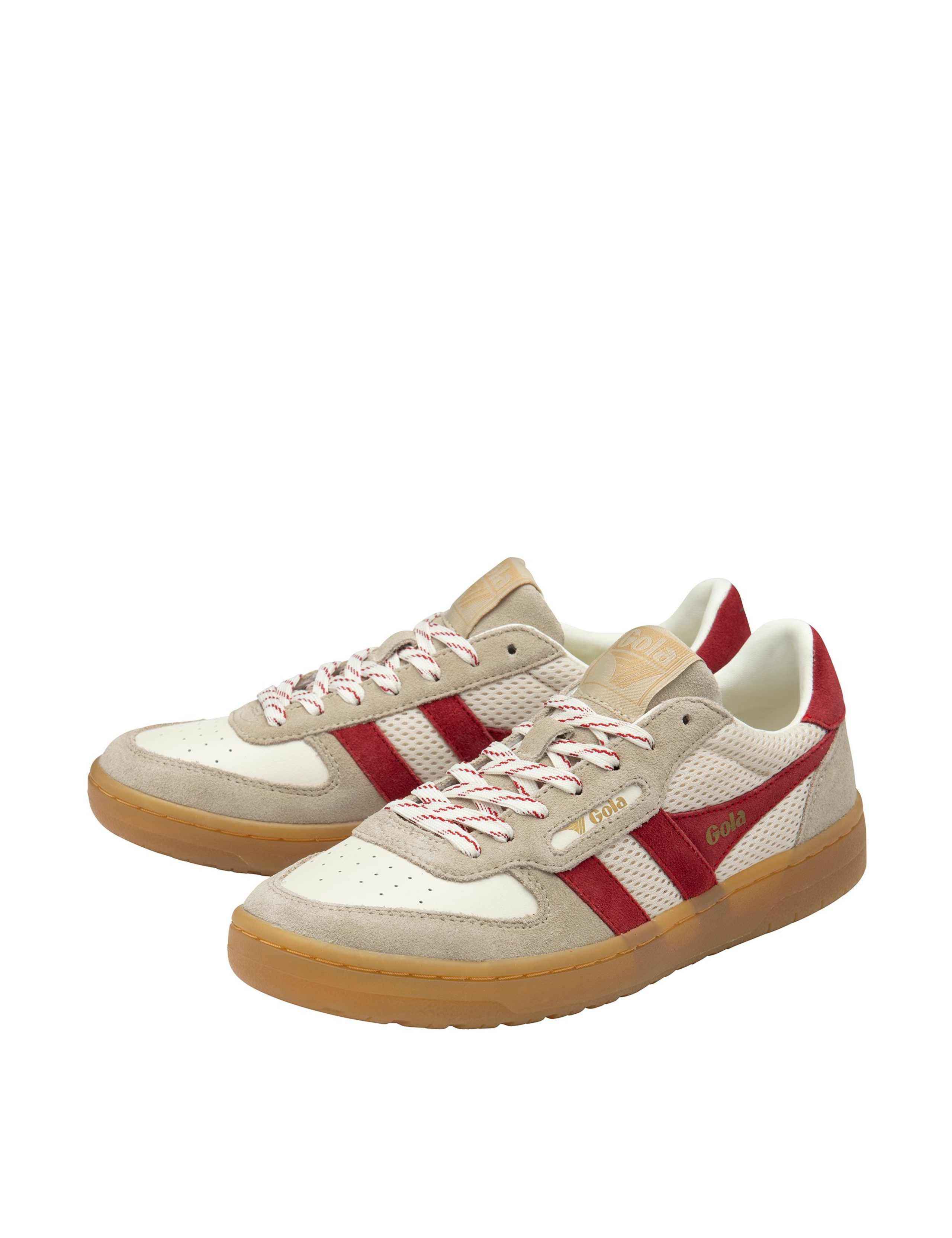 Leather Lace Up Striped Trainers 3 of 5