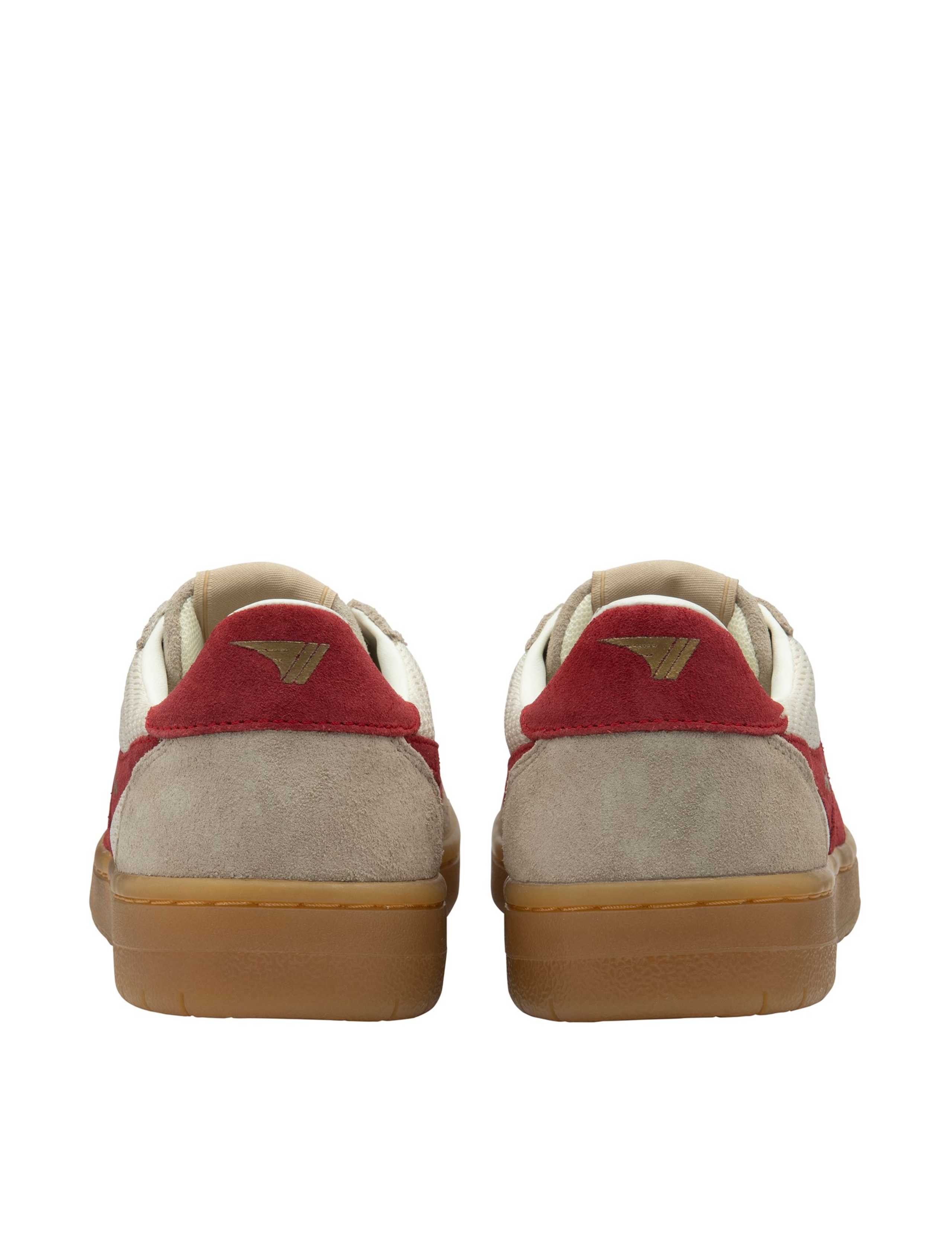 Leather Lace Up Striped Trainers 5 of 5