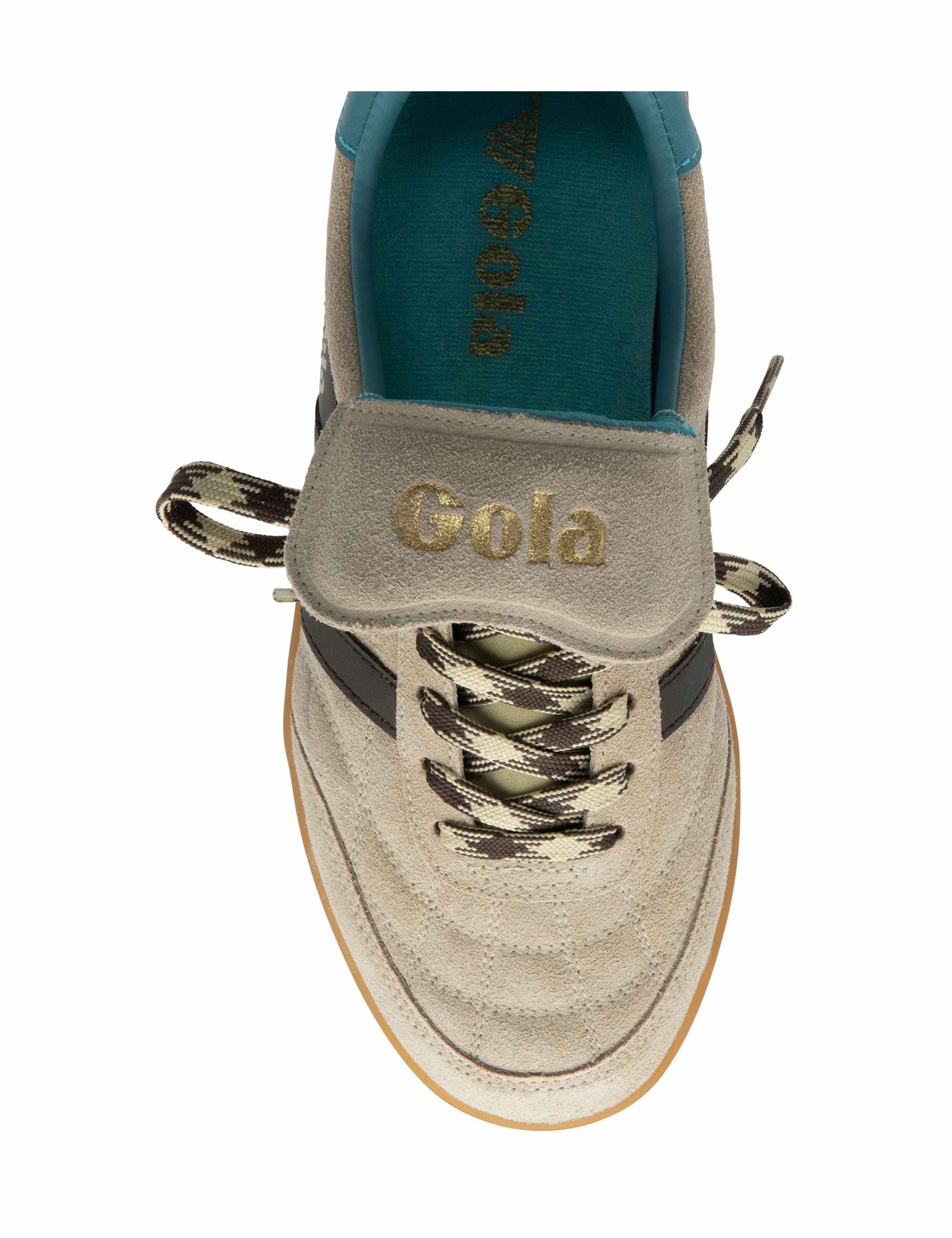 Suede Lace Up Striped Trainers 5 of 5