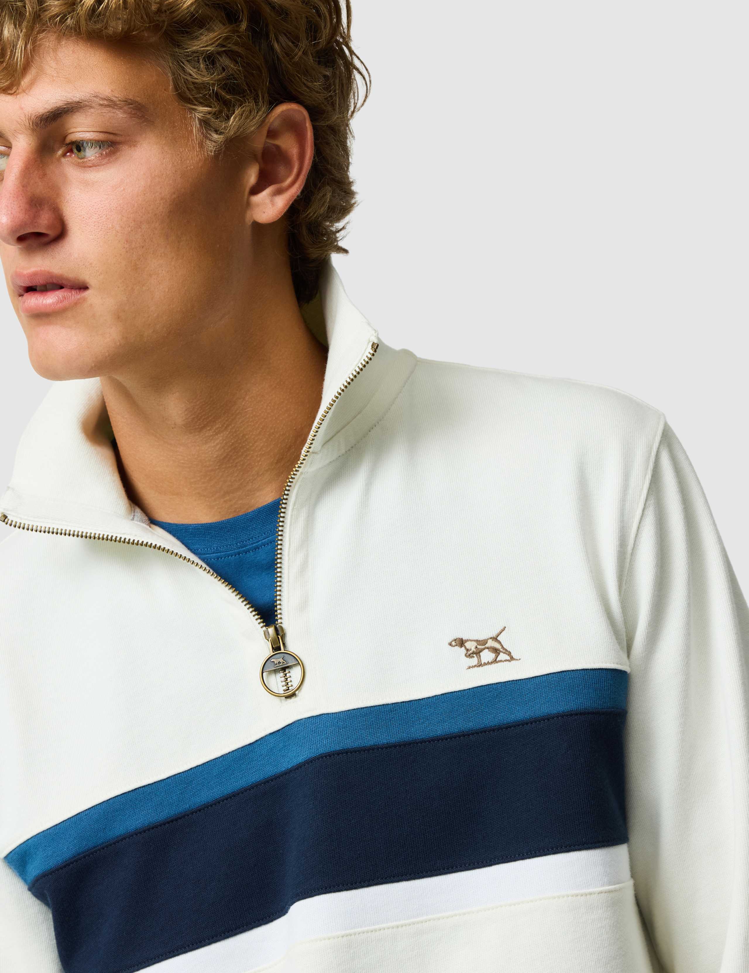 Chesterfield Pure Cotton Half Zip Sweatshirt 5 of 6