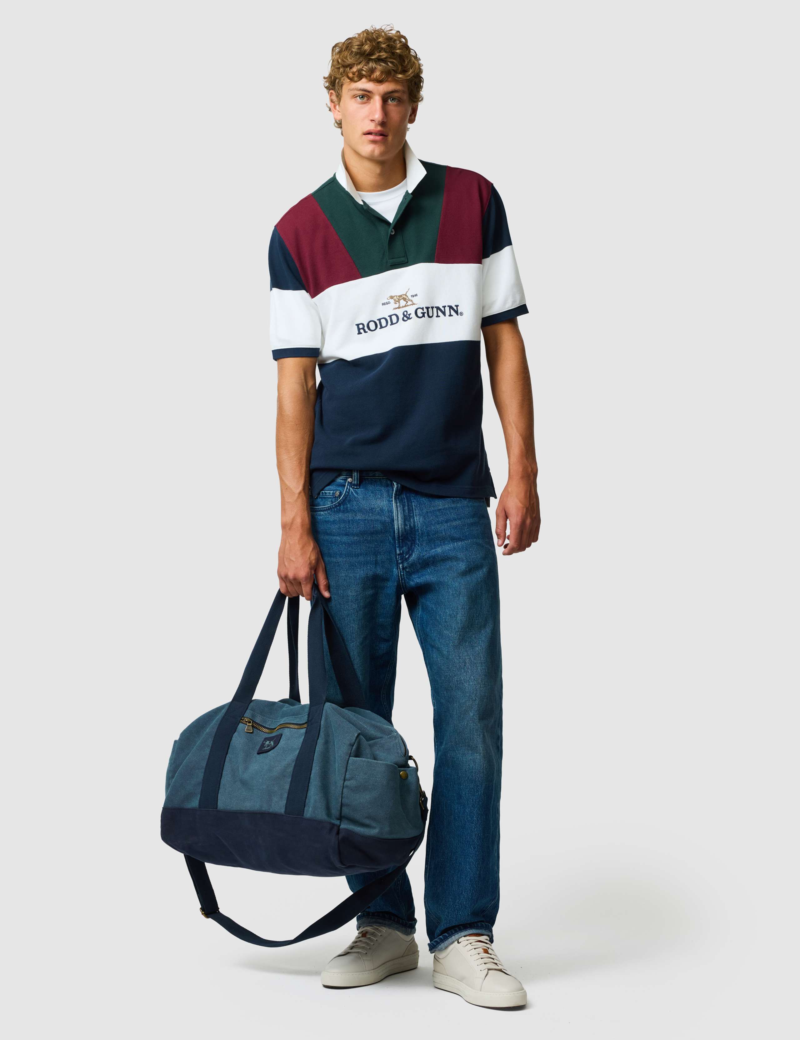 Pure Cotton Colour Block Polo Shirt 2 of 6