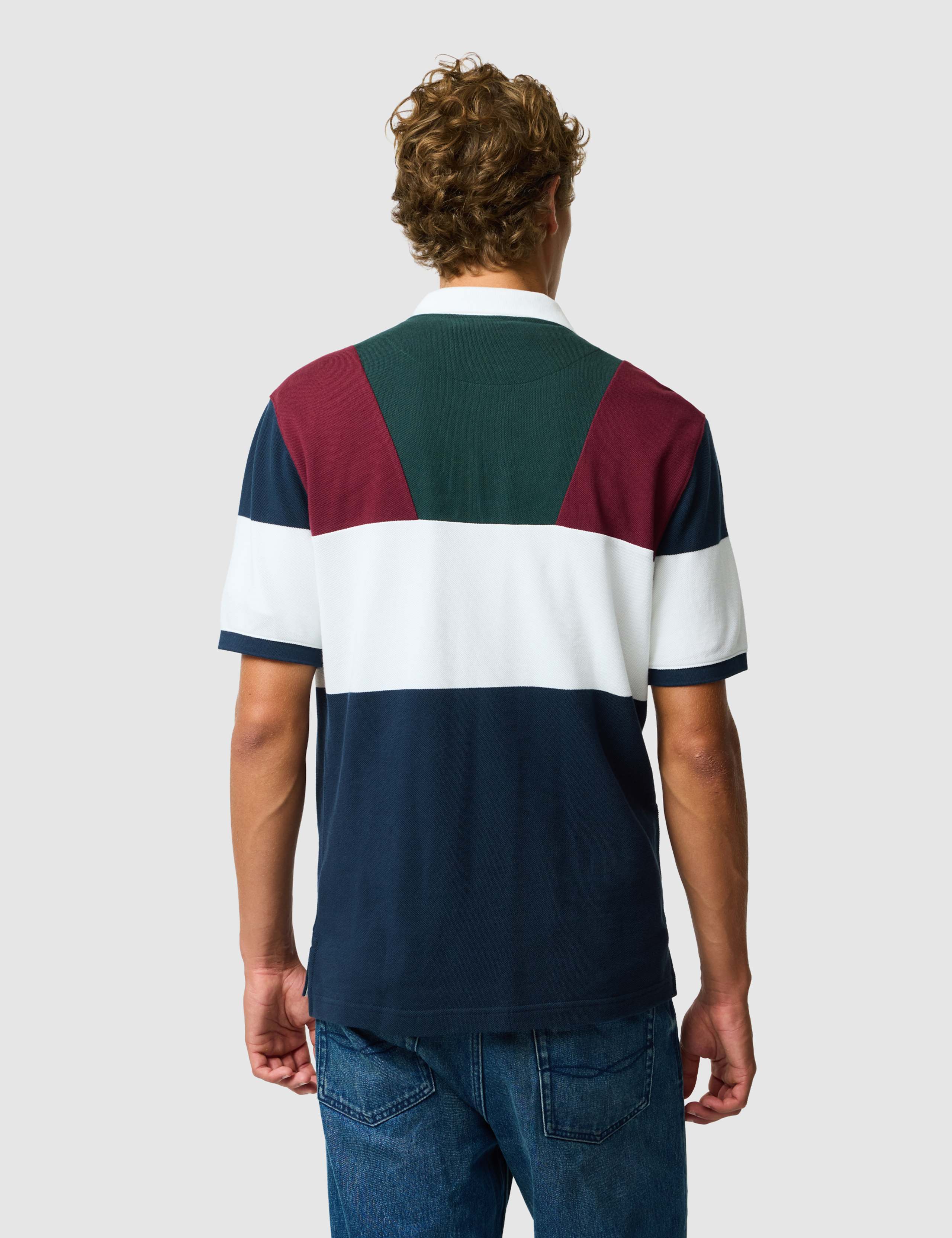 Pure Cotton Colour Block Polo Shirt 3 of 6