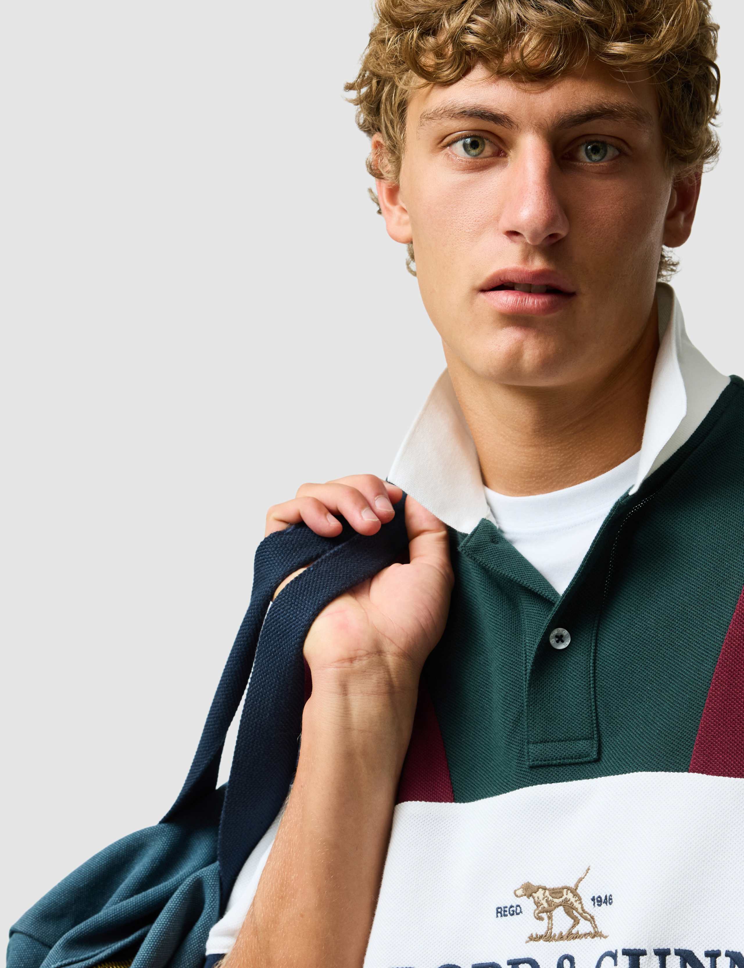 Pure Cotton Colour Block Polo Shirt 5 of 6