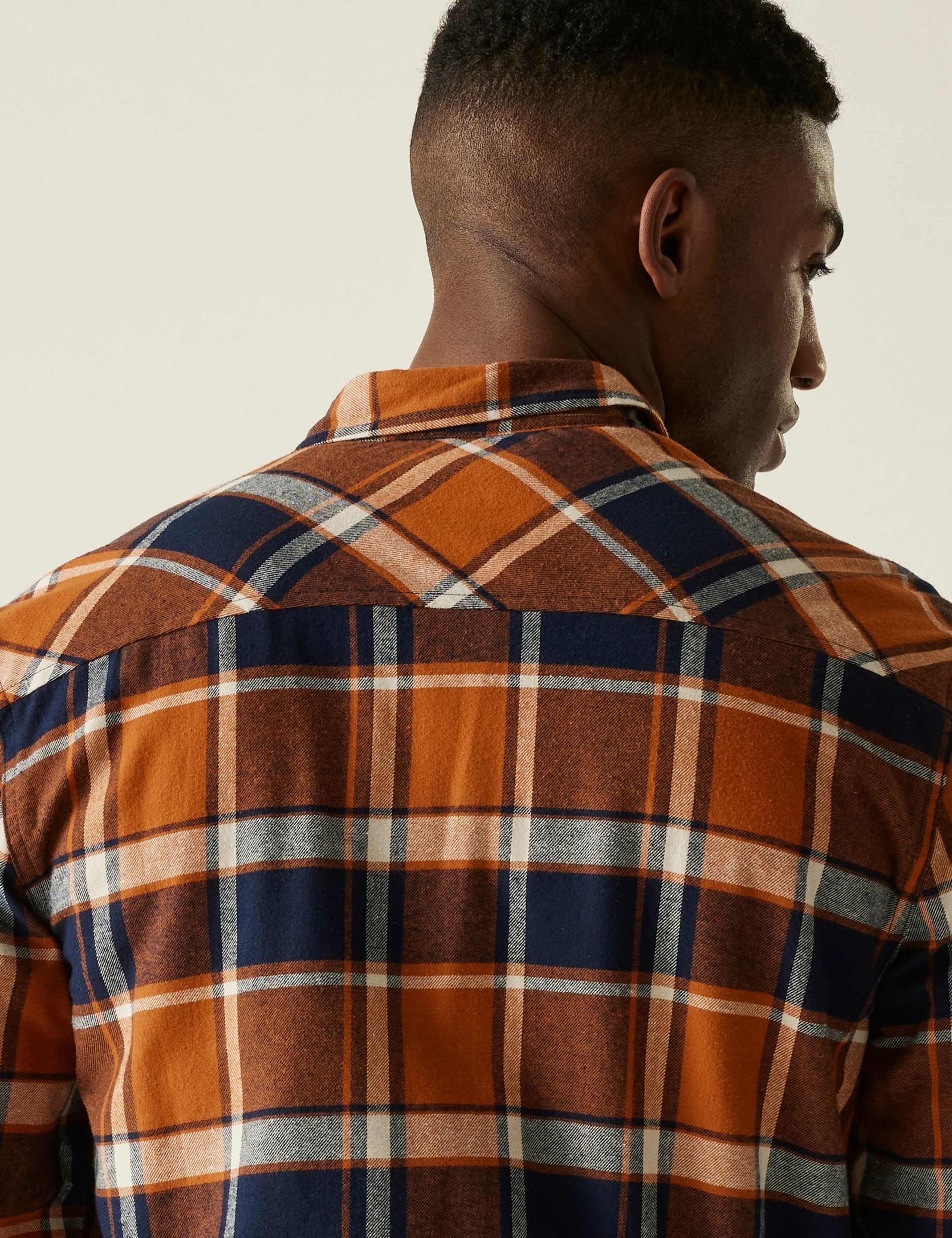 Spennith Pure Cotton Checked Shacket 4 of 6