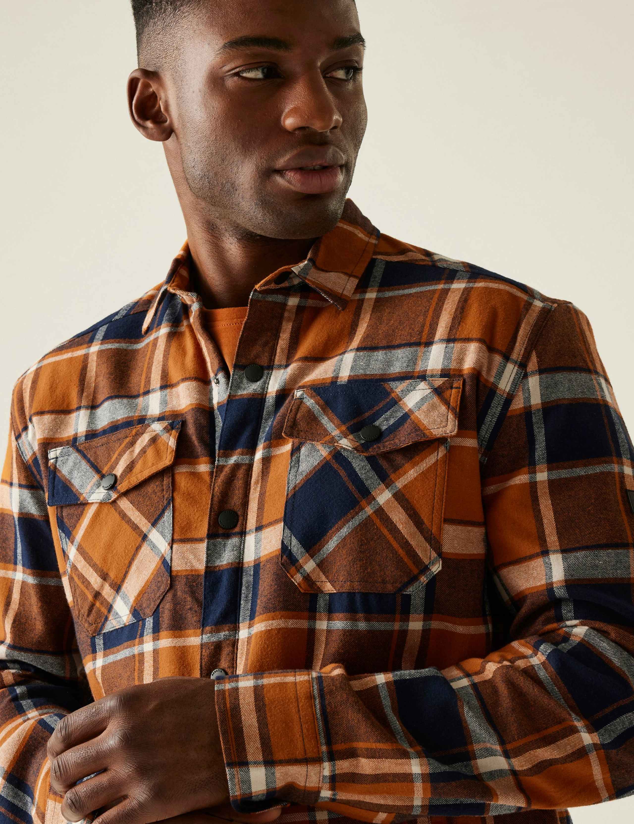 Spennith Pure Cotton Checked Shacket 5 of 6