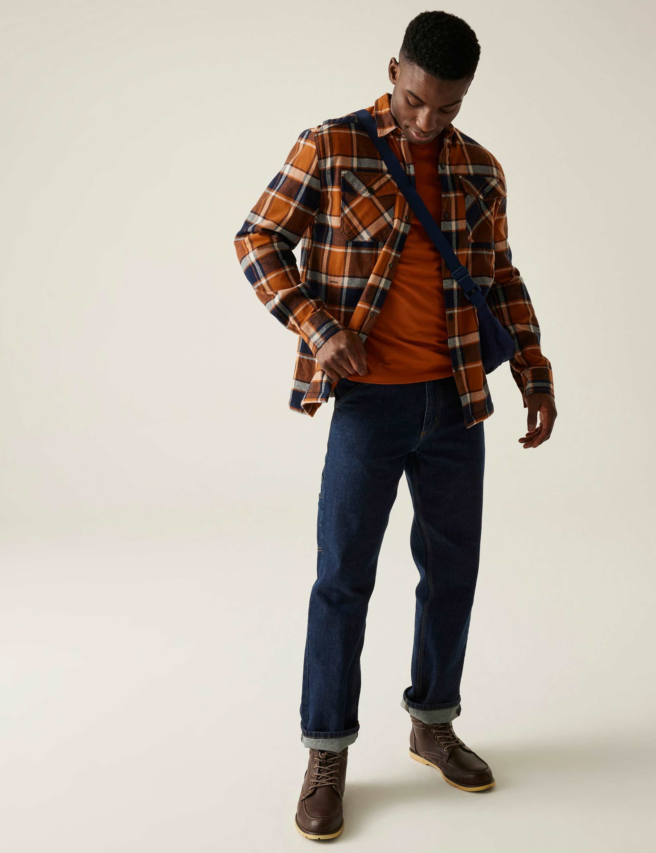 Spennith Pure Cotton Checked Shacket 6 of 6