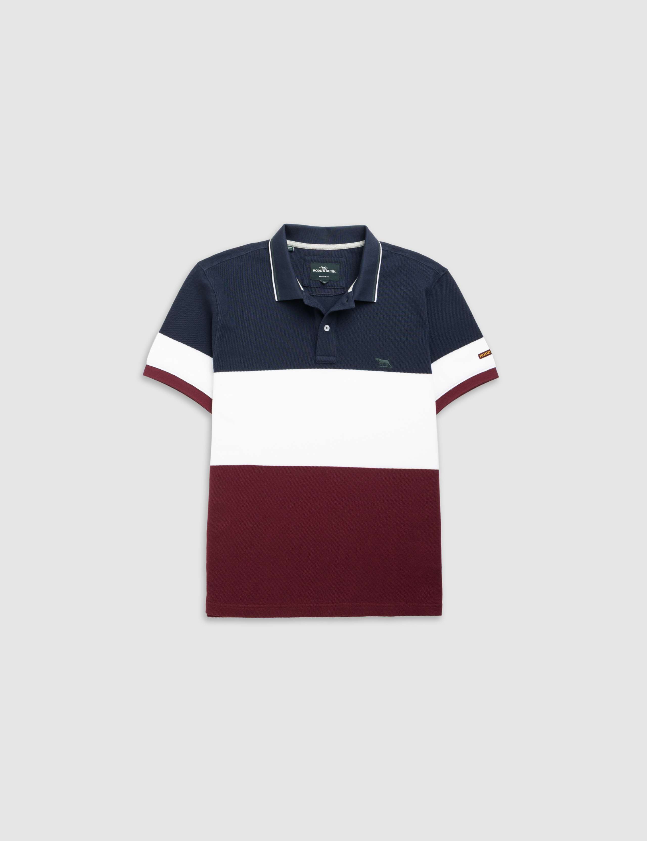 Slim Fit Pure Cotton Colour Block Polo Shirt 4 of 6