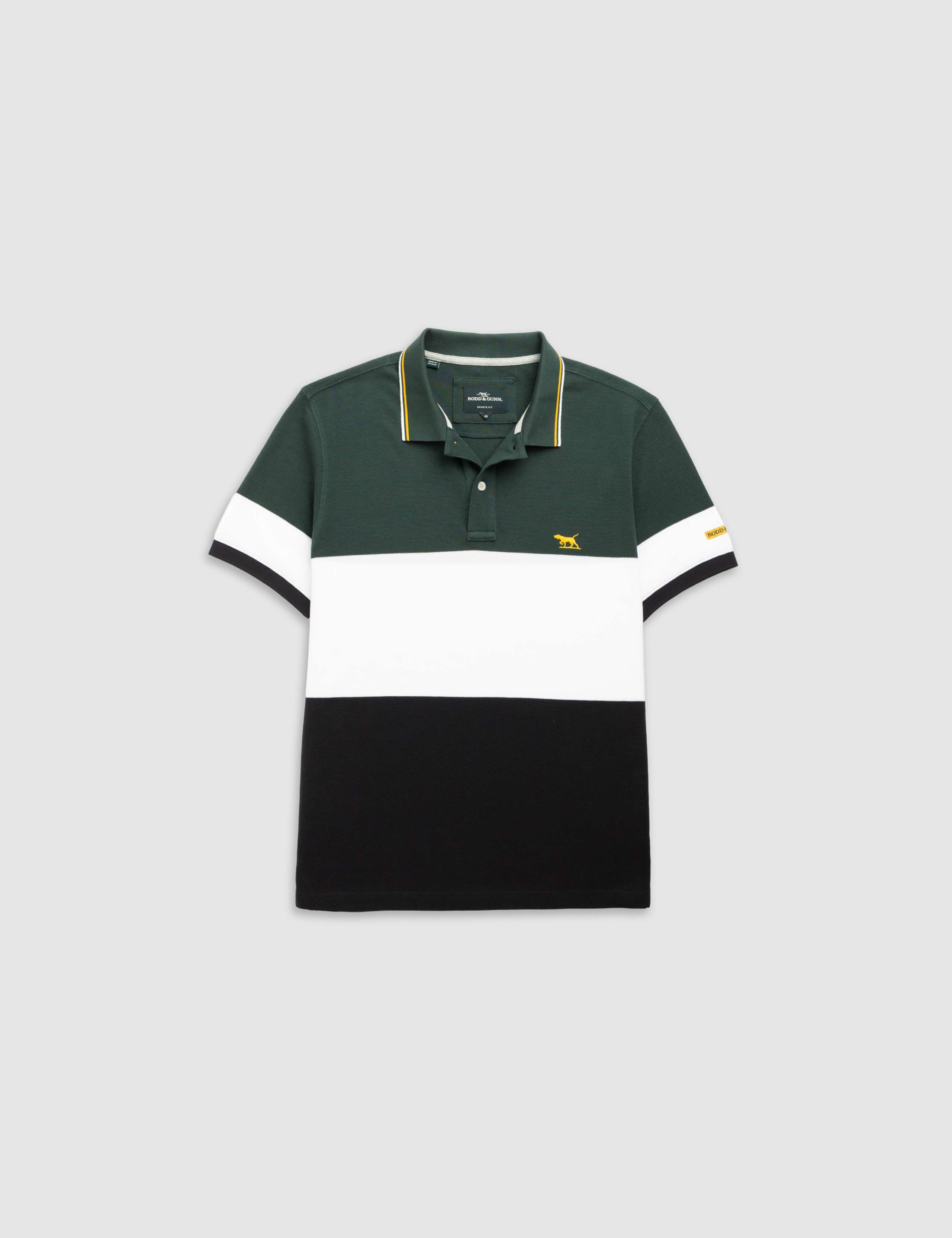 Slim Fit Pure Cotton Colour Block Polo Shirt 4 of 6
