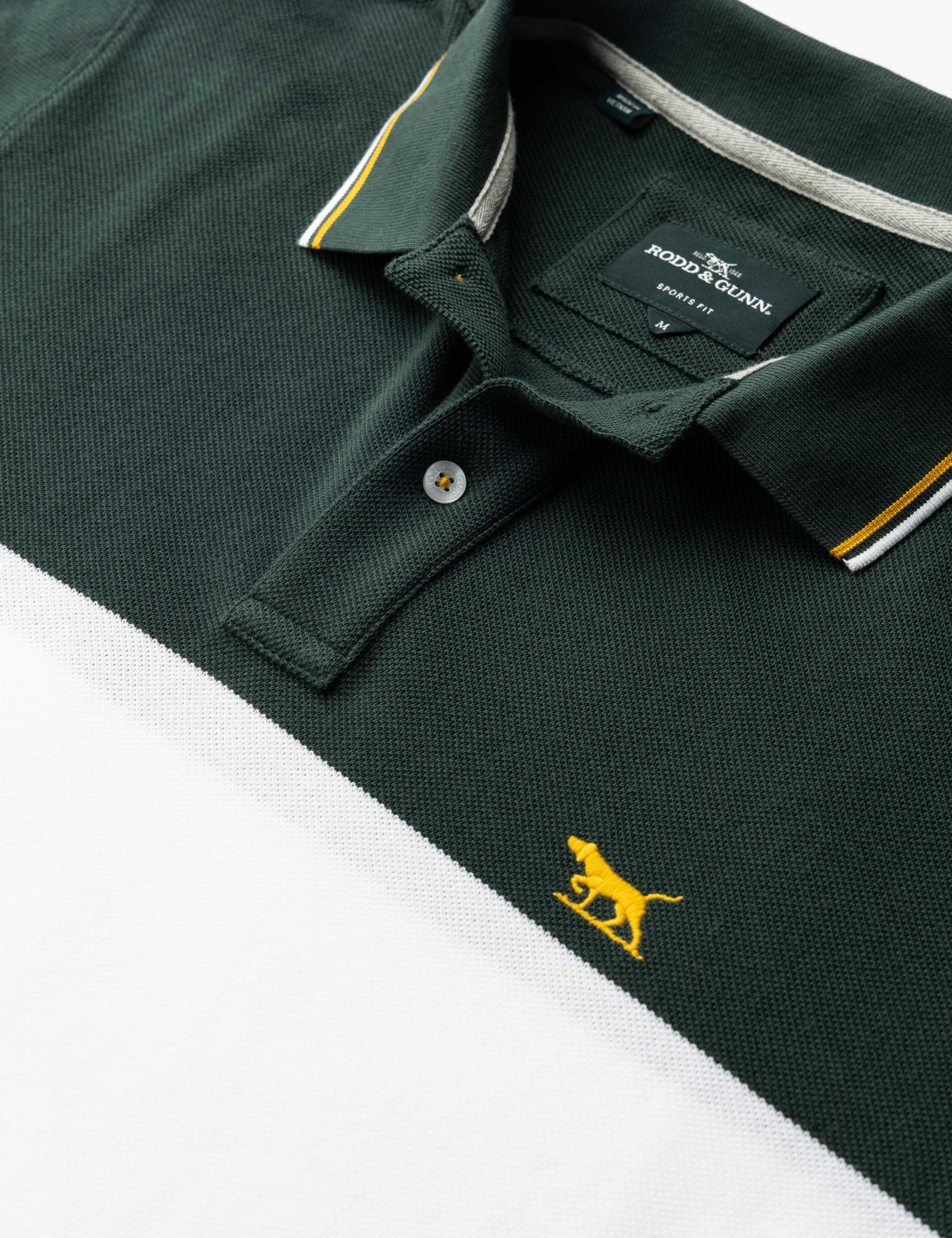 Slim Fit Pure Cotton Colour Block Polo Shirt 6 of 6