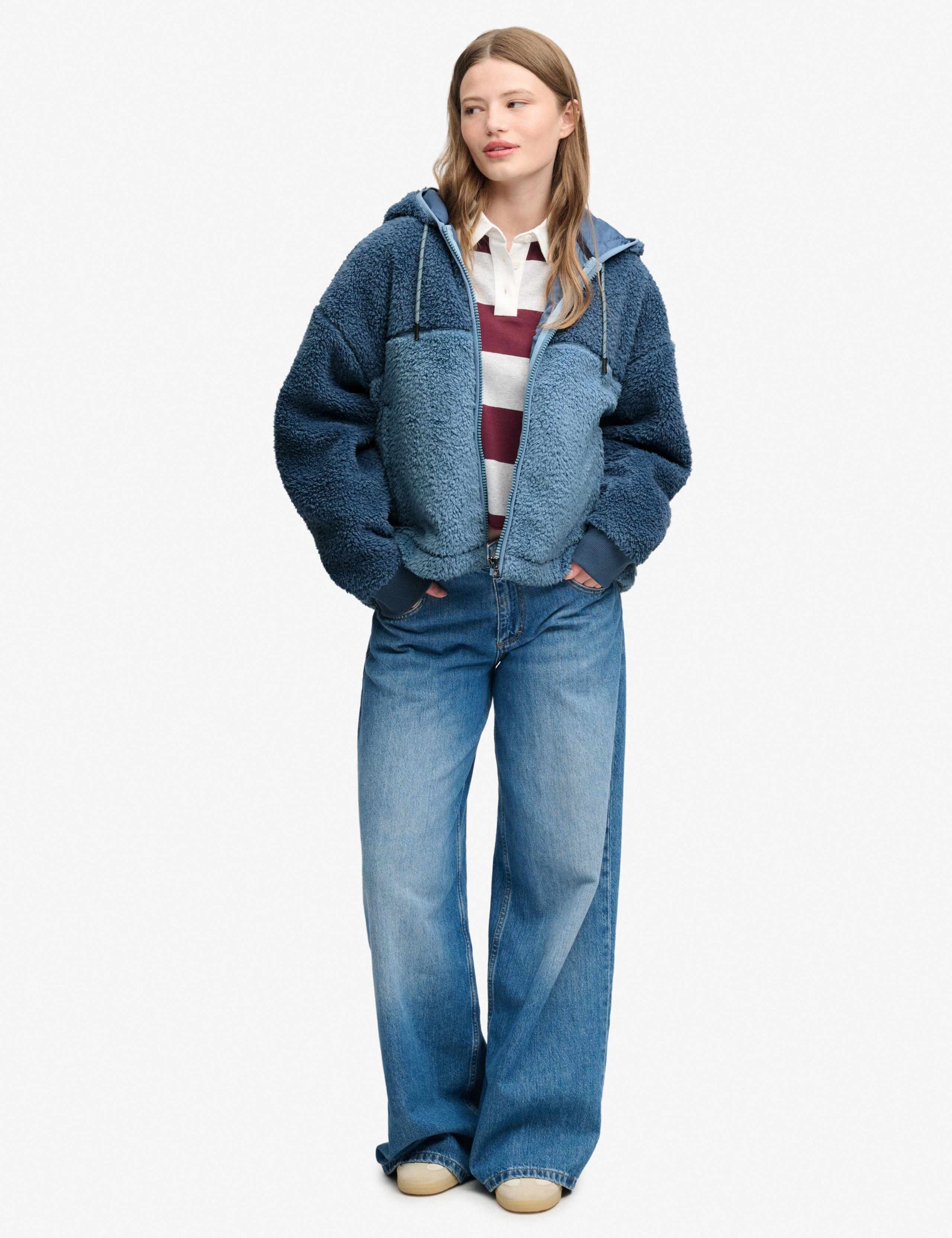 Supersoft Textured Zip Up Hoodie 2 of 6