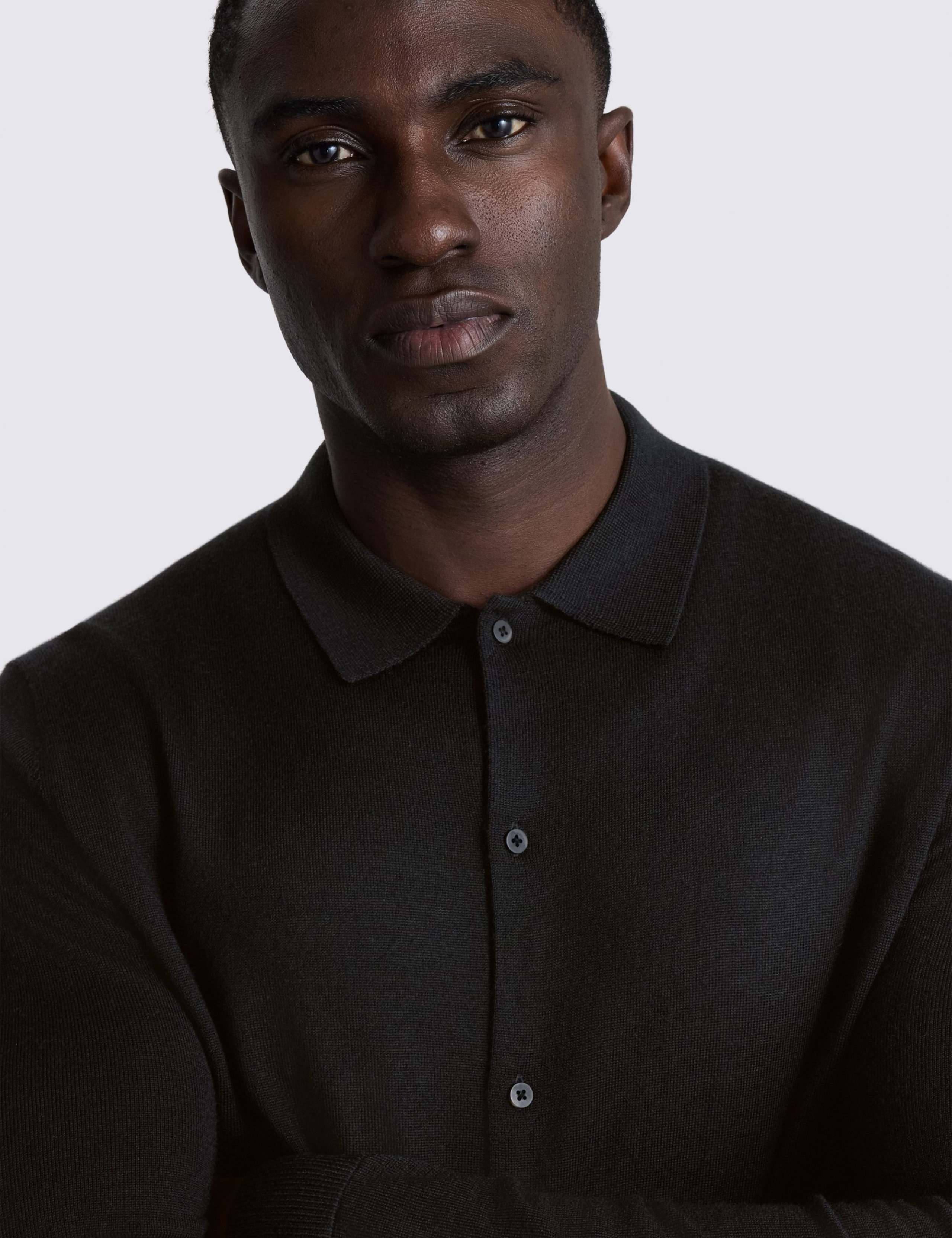 Merino Wool Rich Knitted Shirt 4 of 4