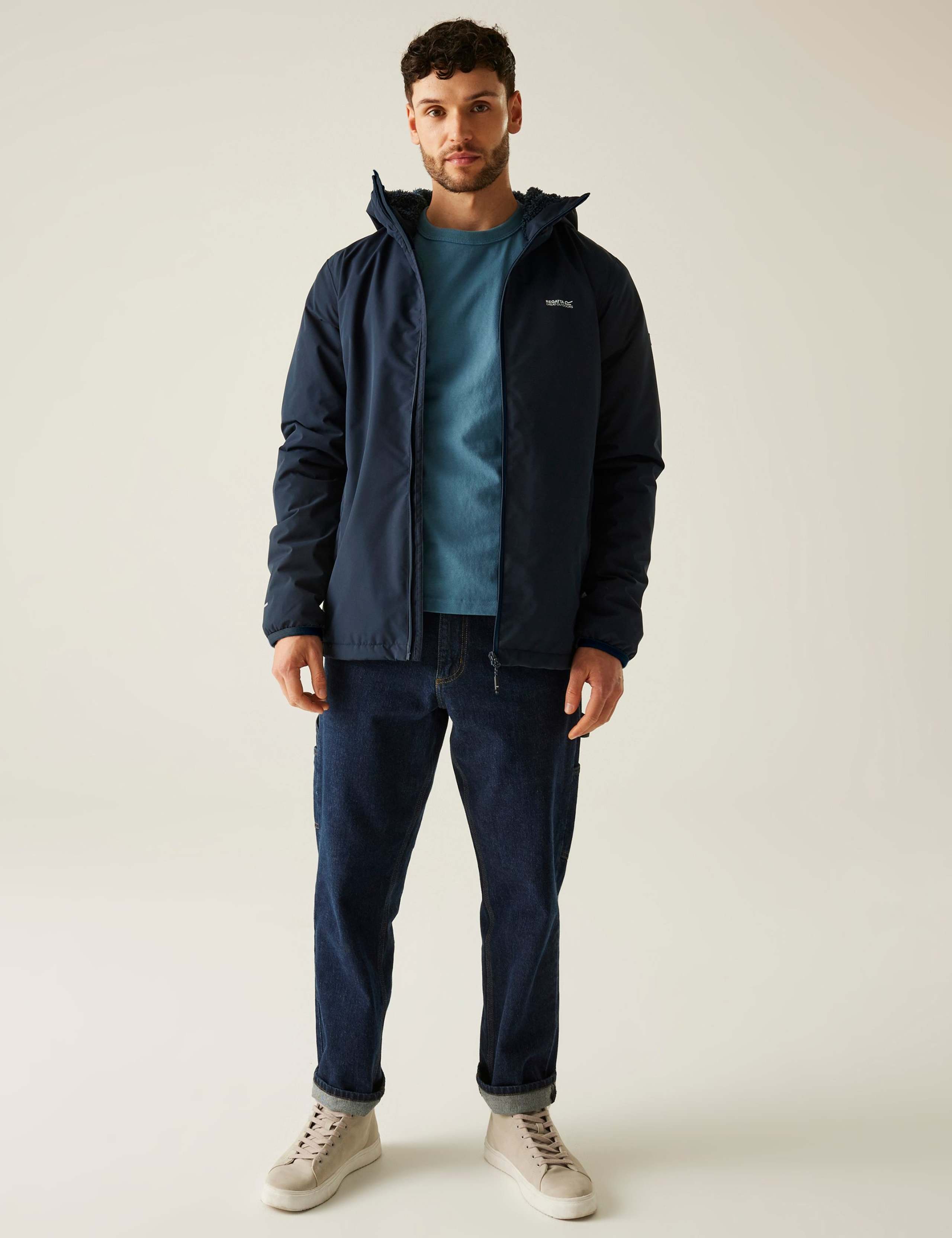 Caspen Waterproof Hooded Borg Lined Jacket 3 of 7