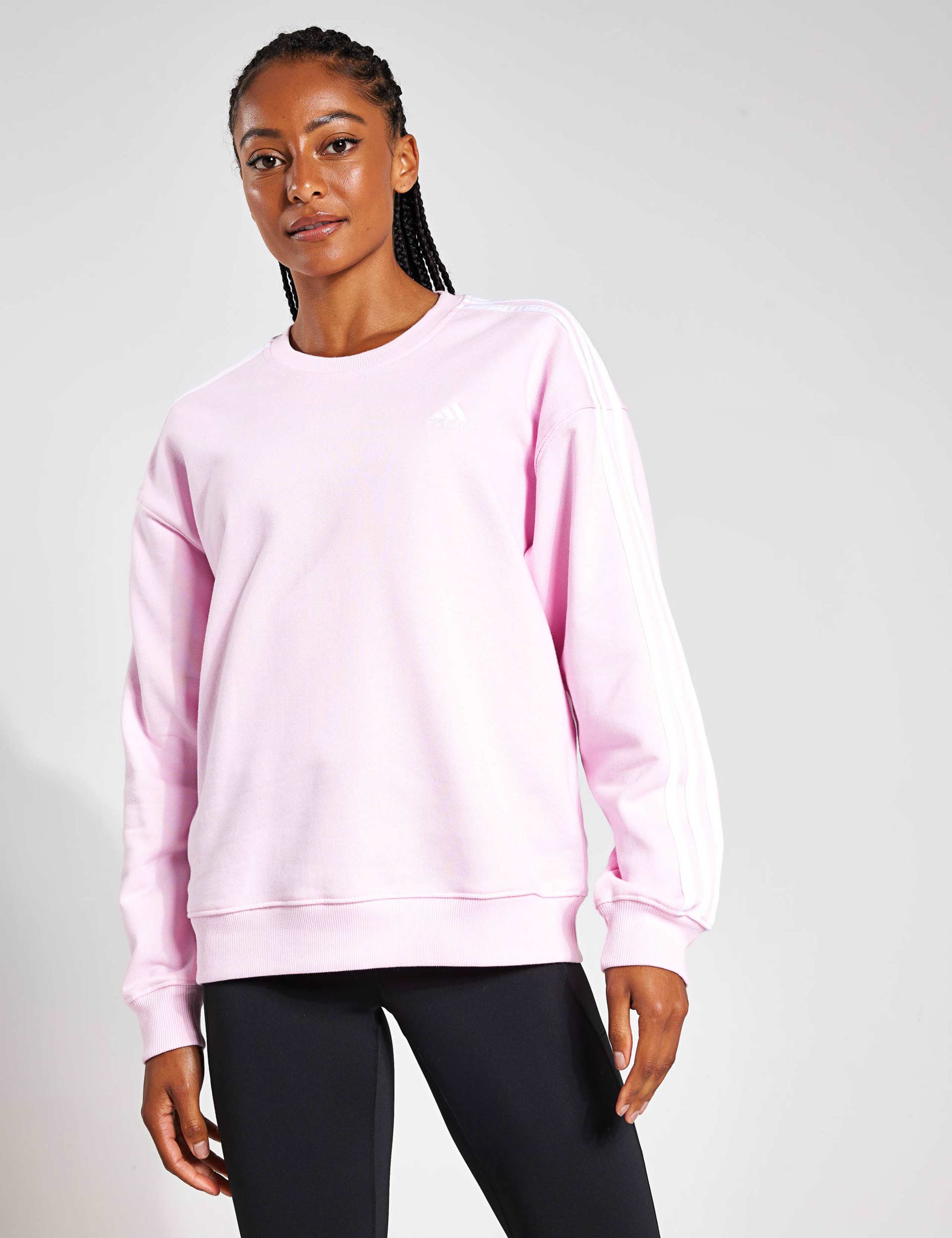 Essentials 3 Stripes Pure Cotton Sweatshirt 2 of 5