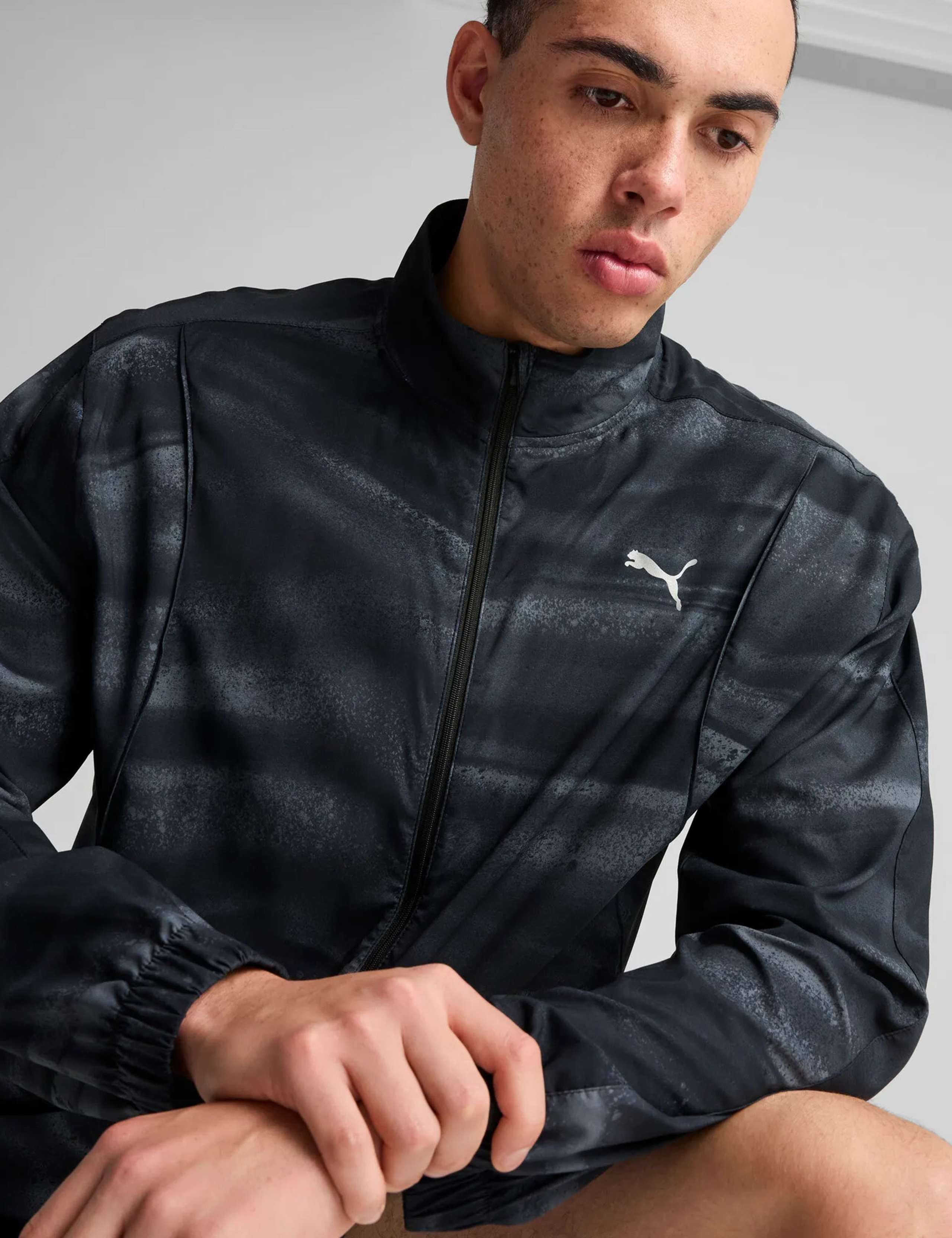 Run Velocity Printed Zip Up Sports Jacket 5 of 7