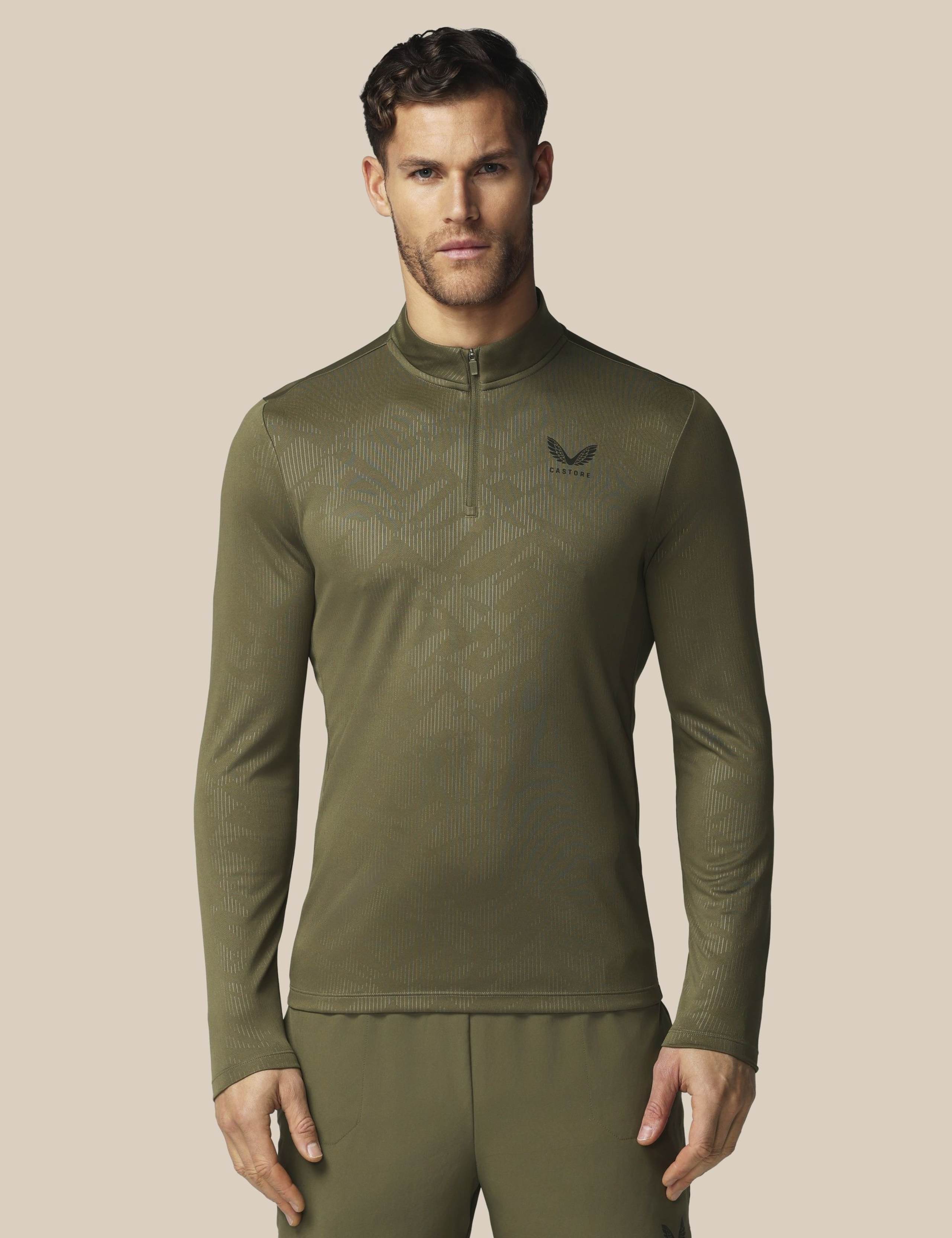 All Over Print Half Zip Training Top 1 of 6