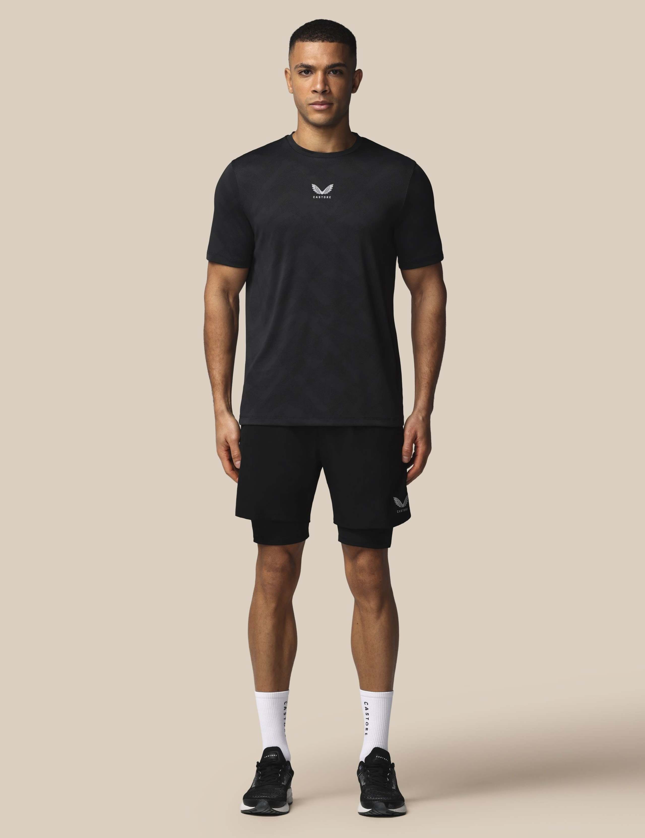 Stretch Two Layer Zip Pocket Sports Shorts 3 of 6