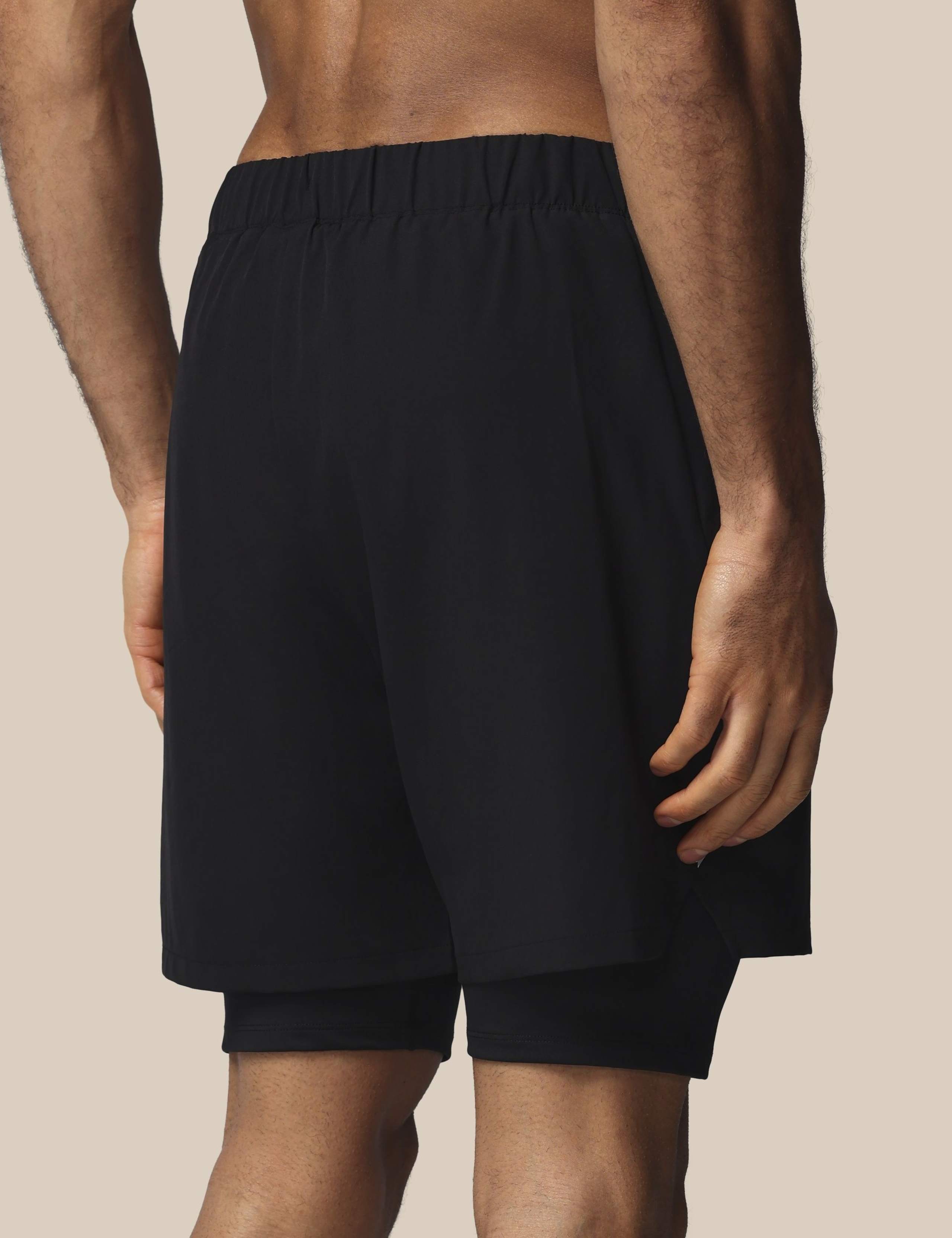 Stretch Two Layer Zip Pocket Sports Shorts 4 of 6