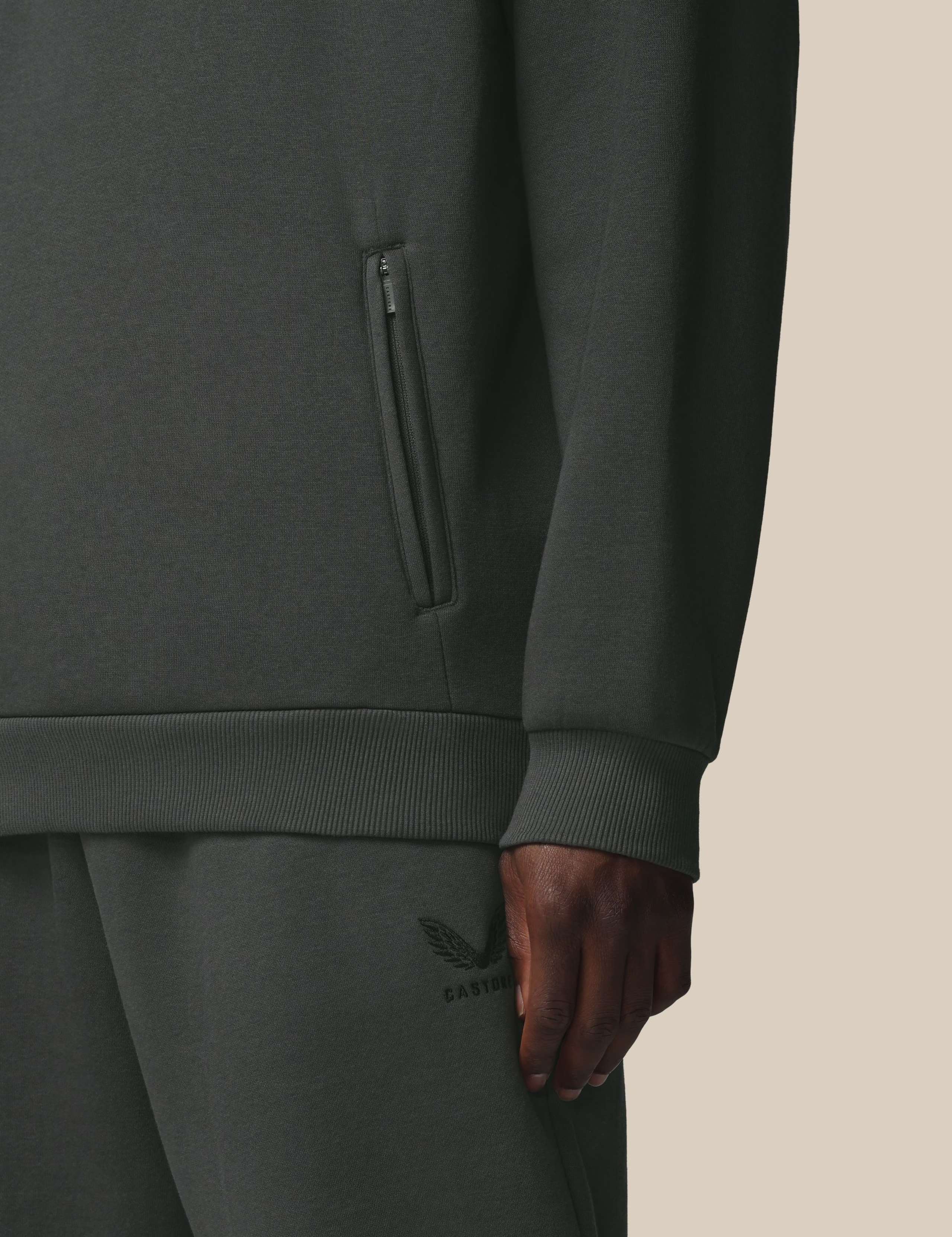 Cotton Rich Fleece Half Zip Sports T-Shirt 6 of 6