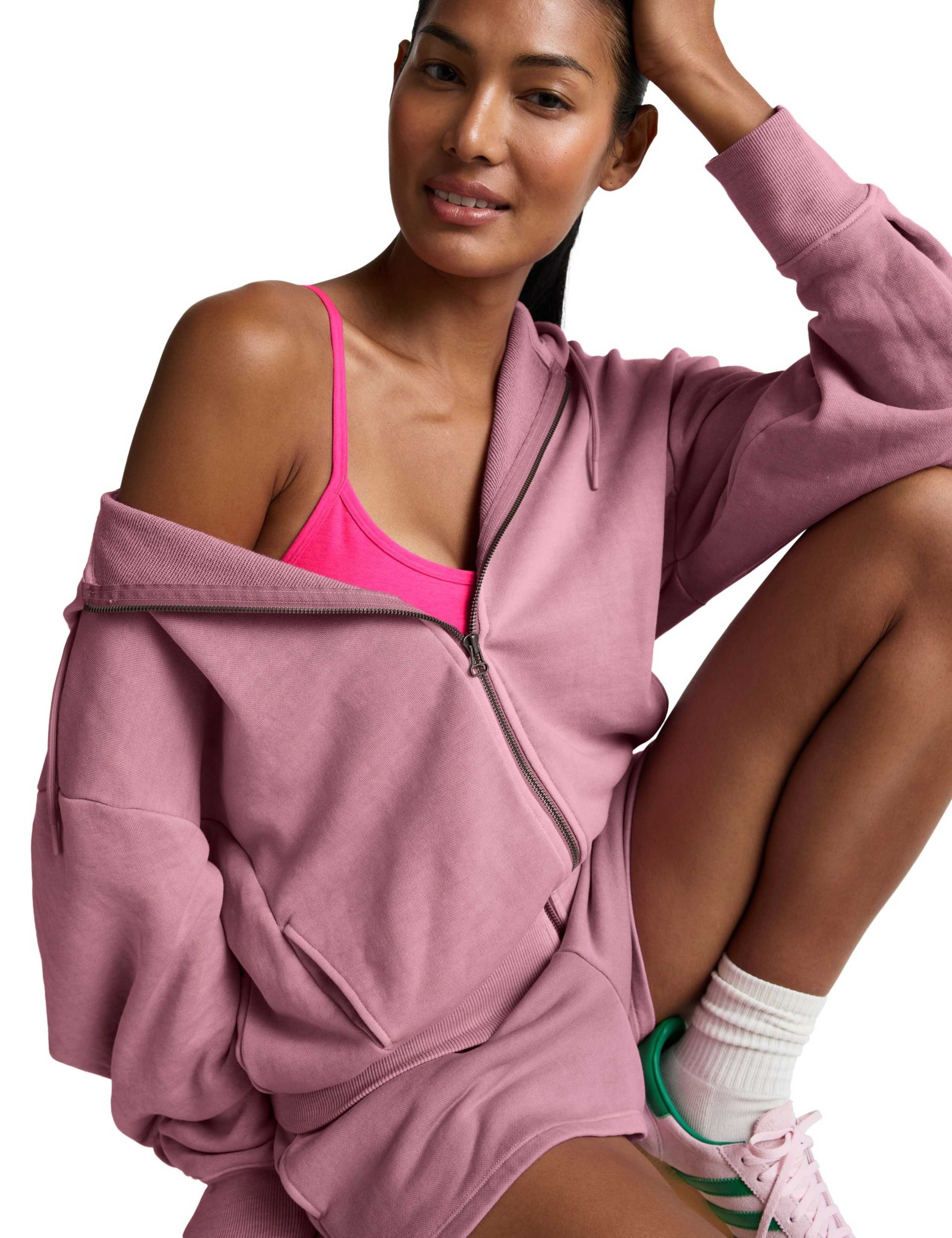 Fade Out Cotton Rich Zip Up Hoodie 5 of 5