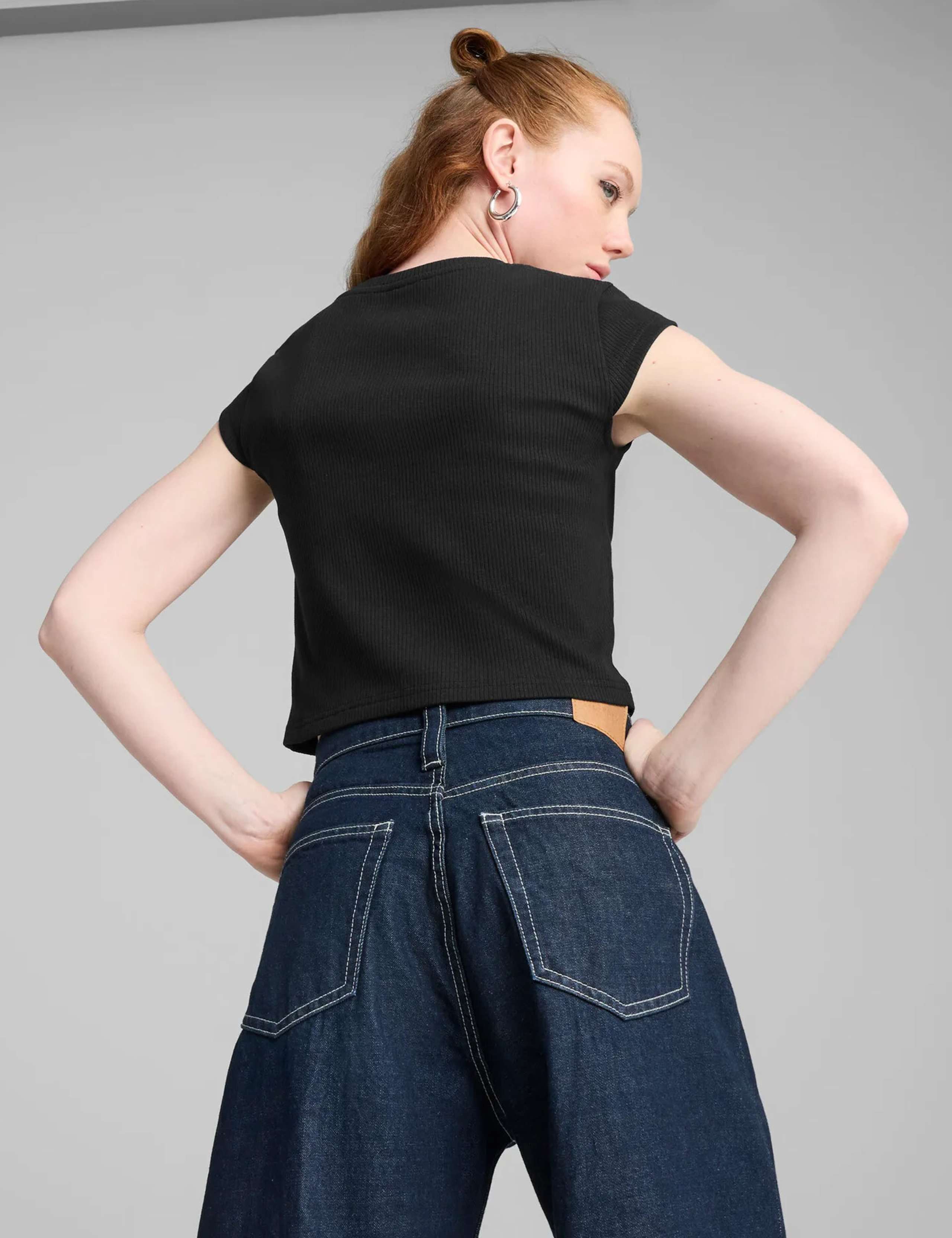 Wardrobe Ess Cotton Rich Rib Crop T-Shirt 4 of 4