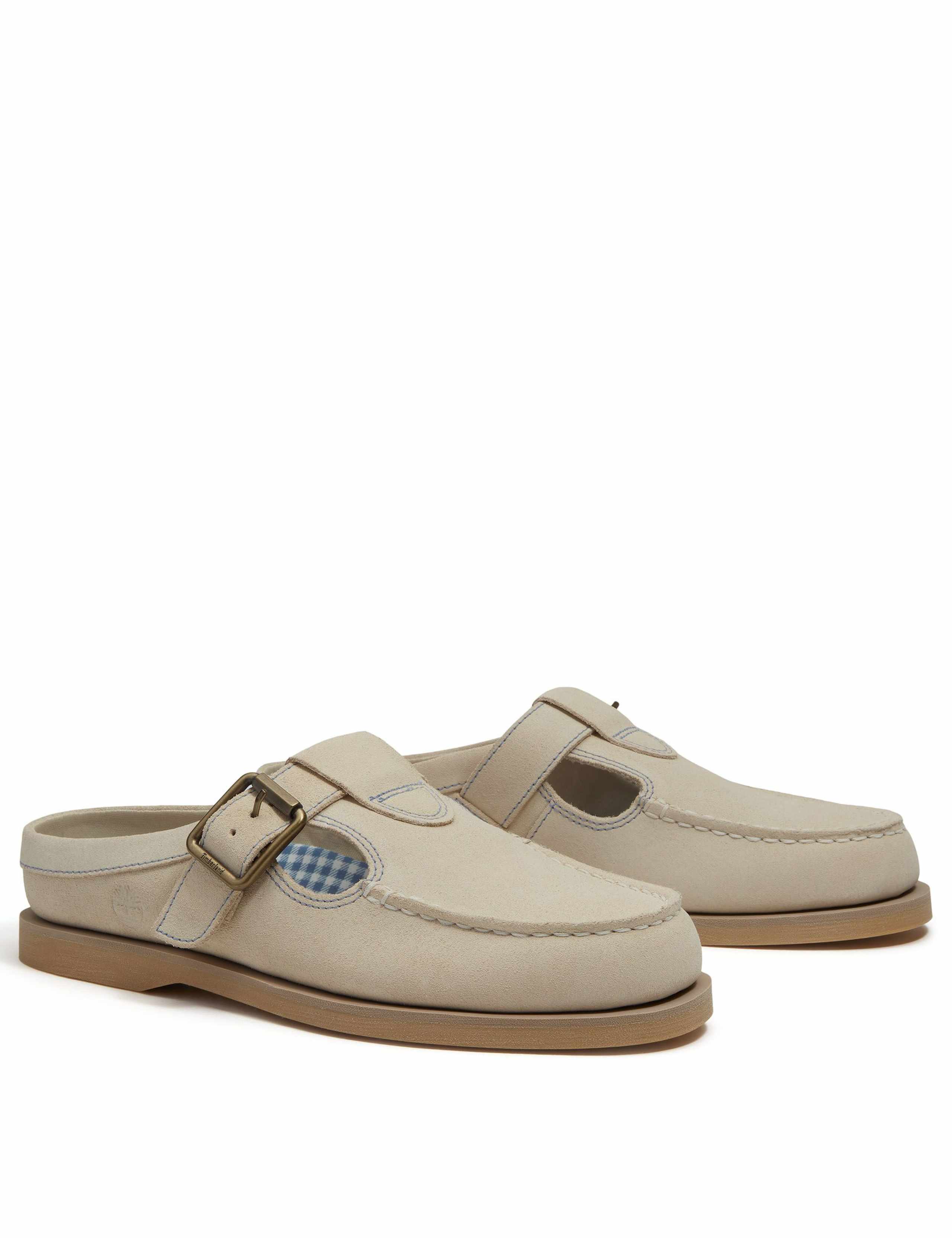 Classic Leather Boat Shoe Clog Mules 2 of 10