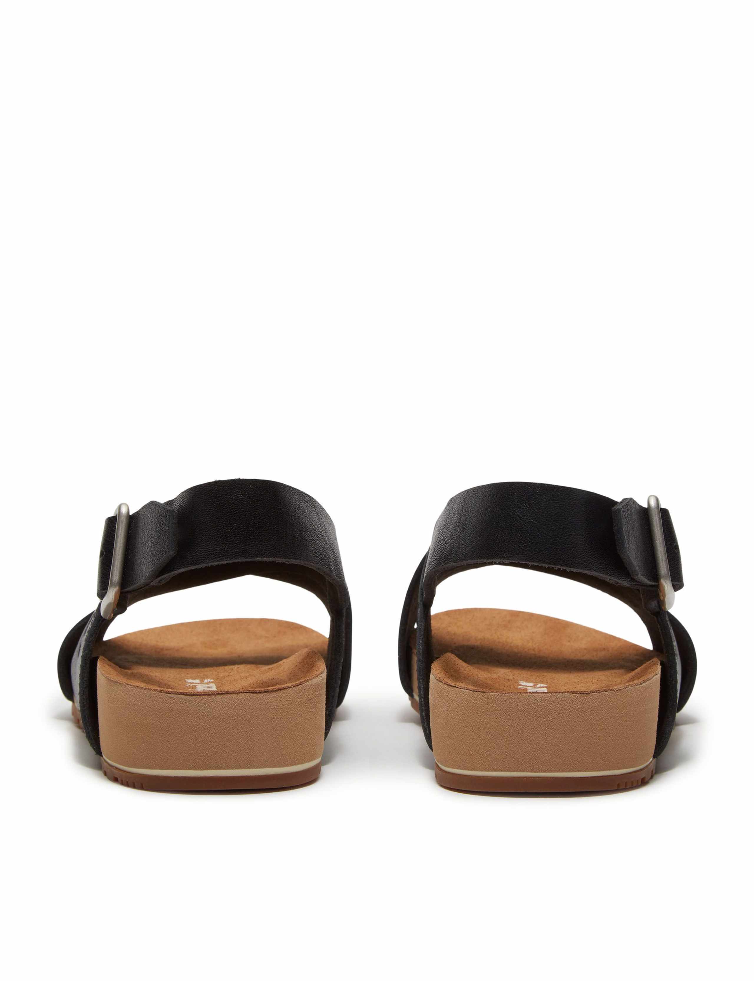 Malibu Waves Leather Flat Sandals 2 of 8