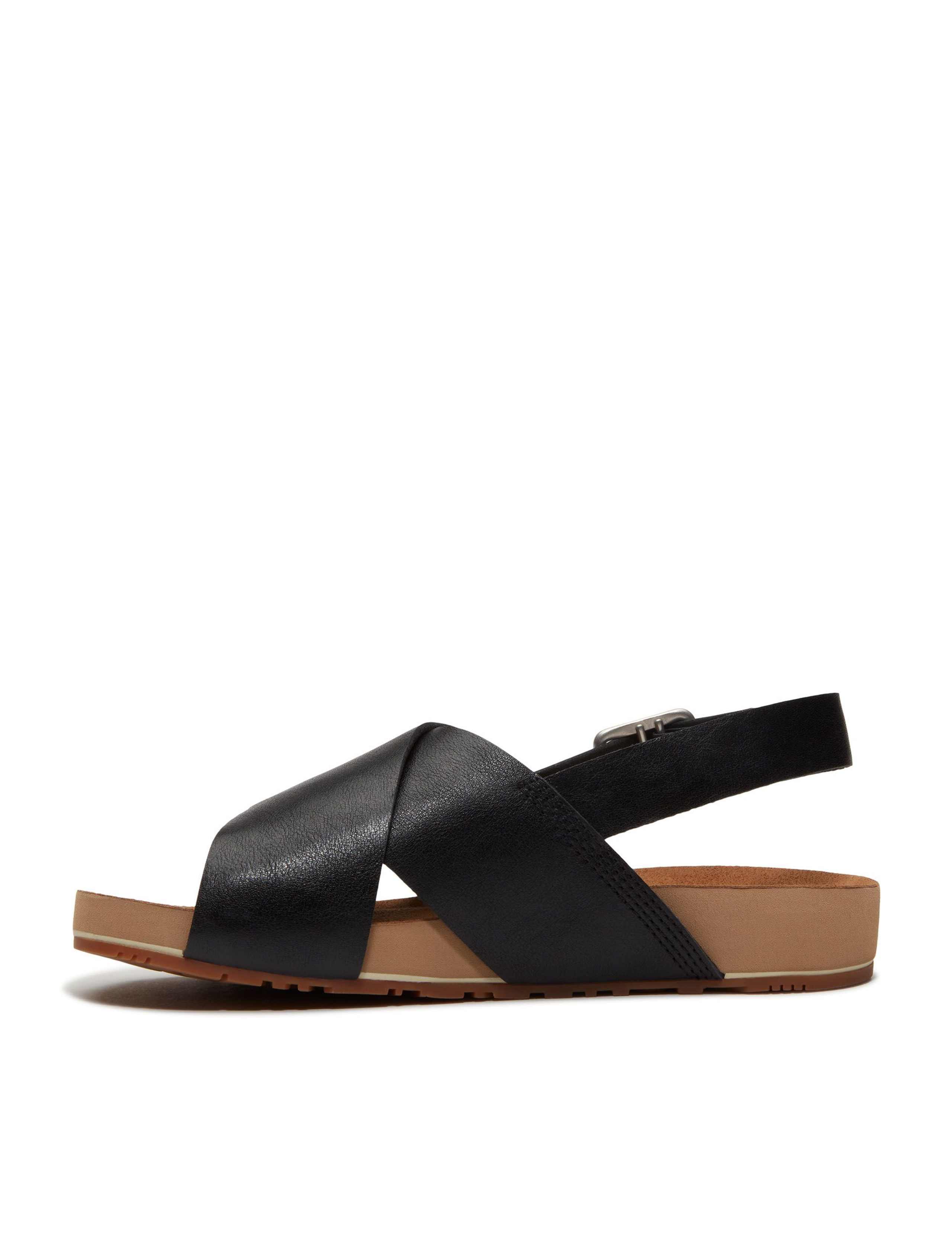 Malibu Waves Leather Flat Sandals 3 of 8