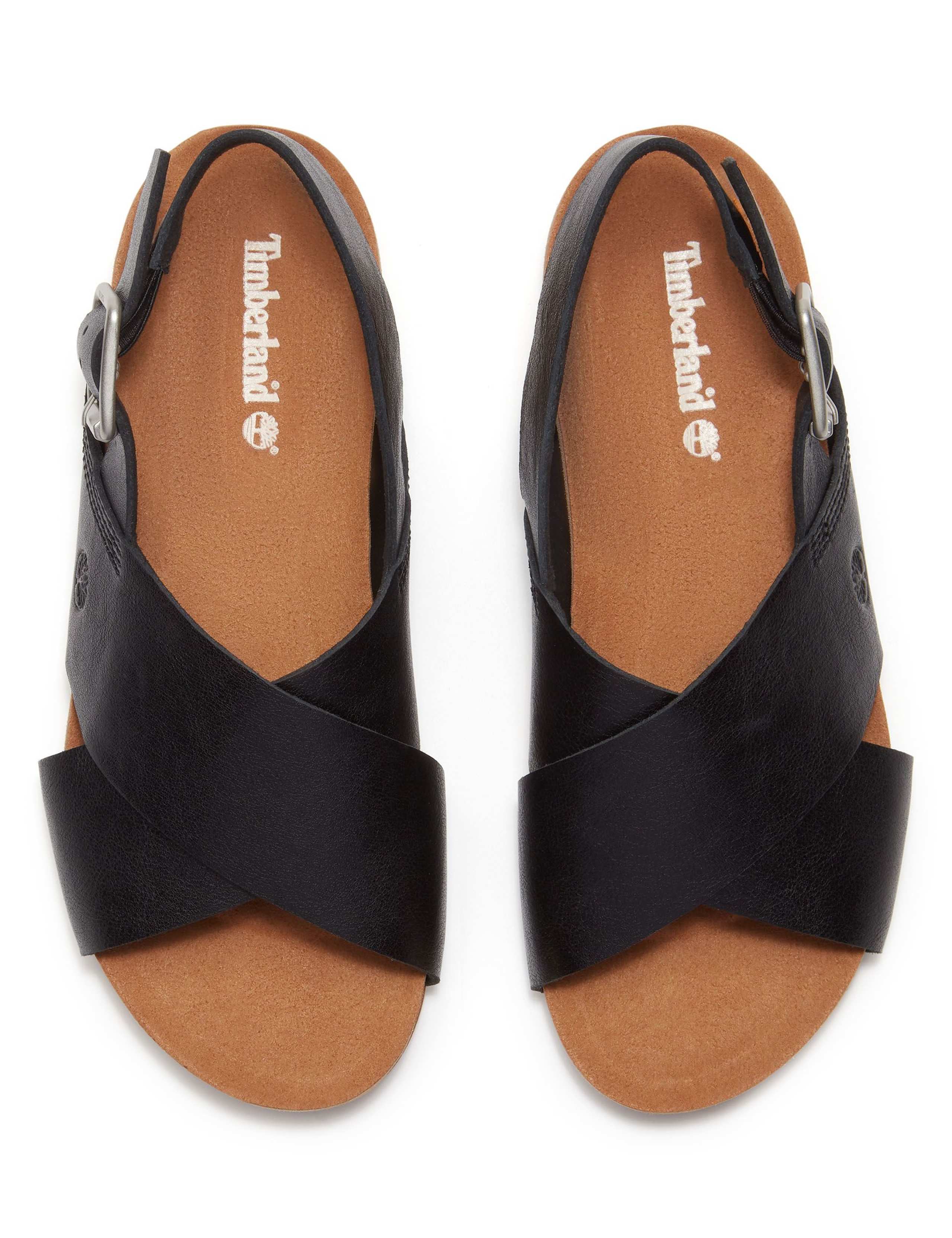 Malibu Waves Leather Flat Sandals 7 of 8