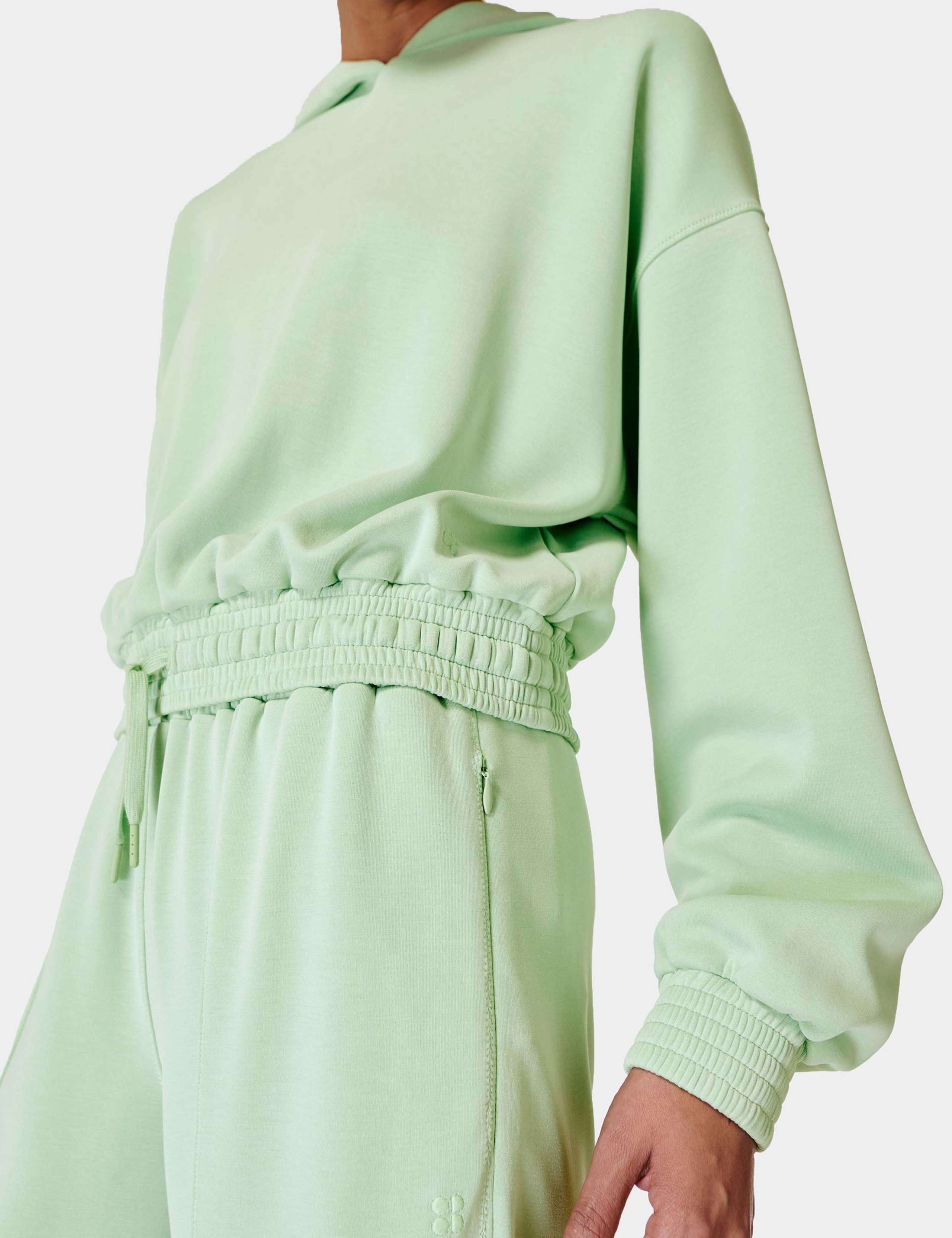 Sand Wash CloudWeight Relaxed Crop Hoodie 3 of 3