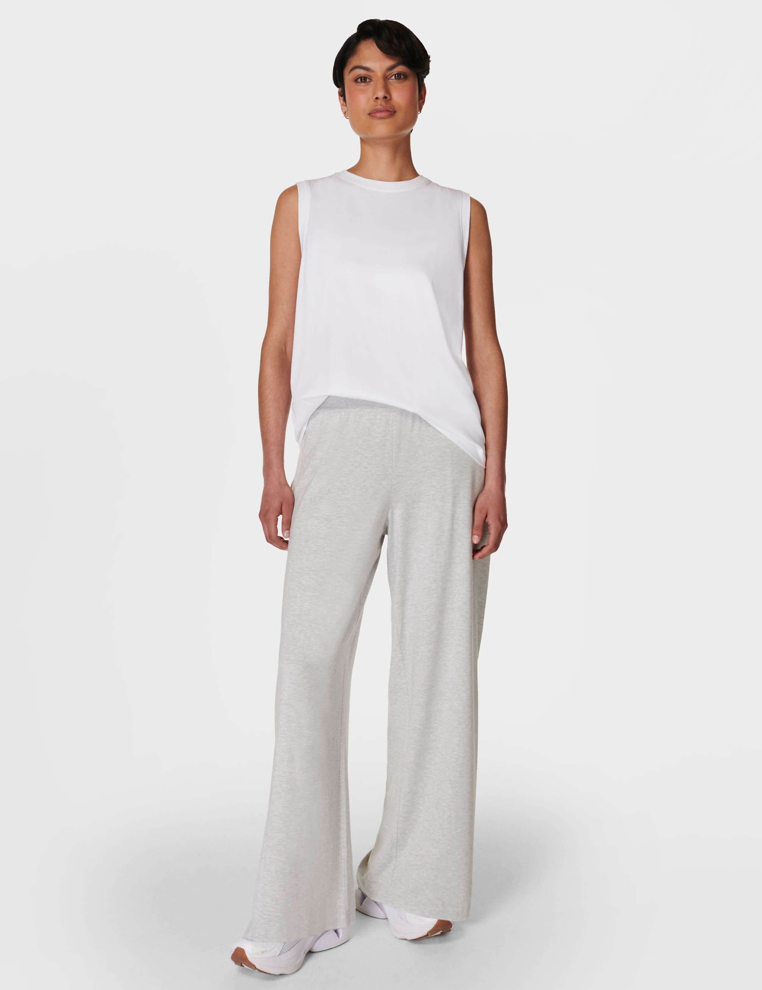 Modal Rich High Waisted Wide Leg Joggers 5 of 6