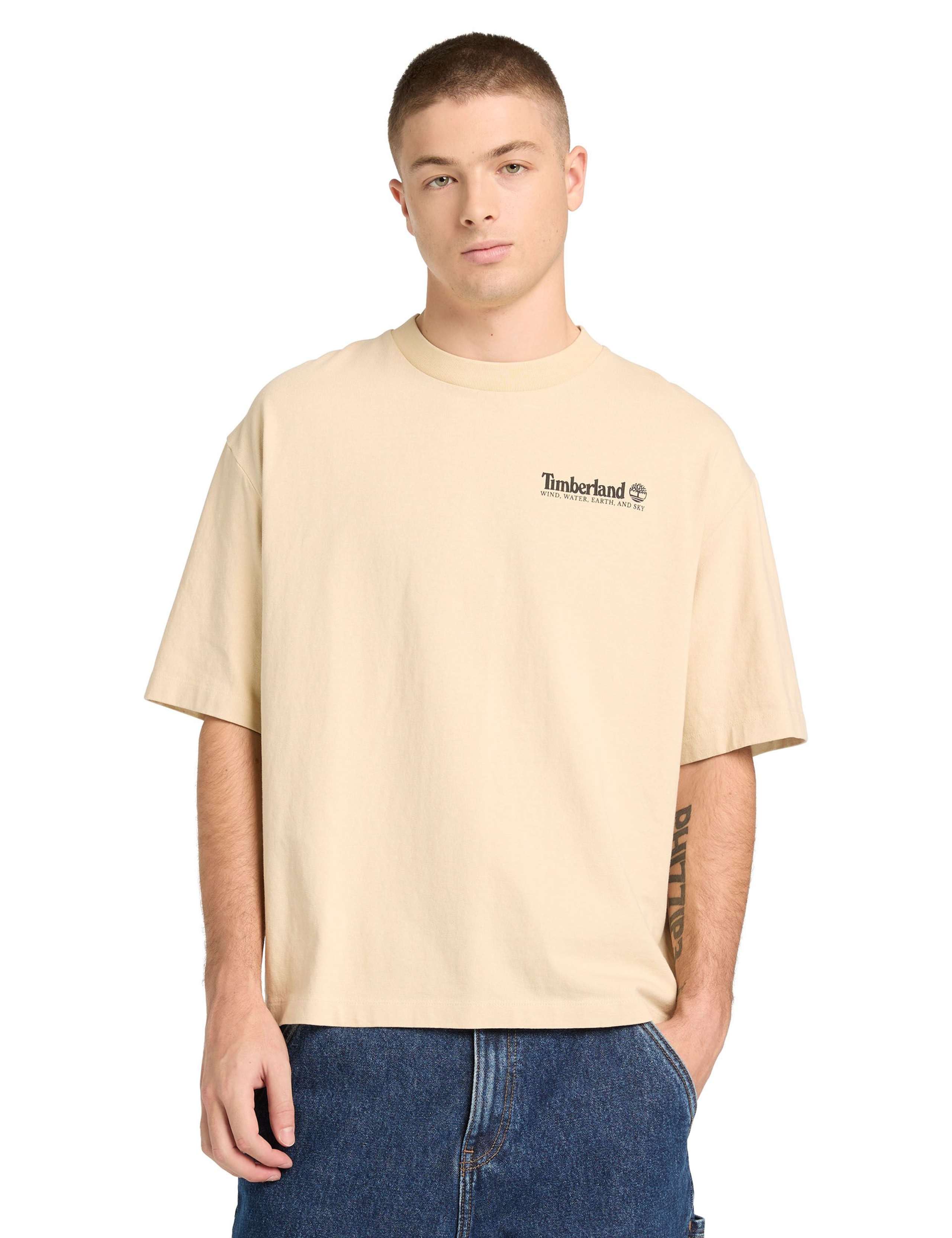 Pure Cotton Crew Neck Graphic T-Shirt 1 of 3