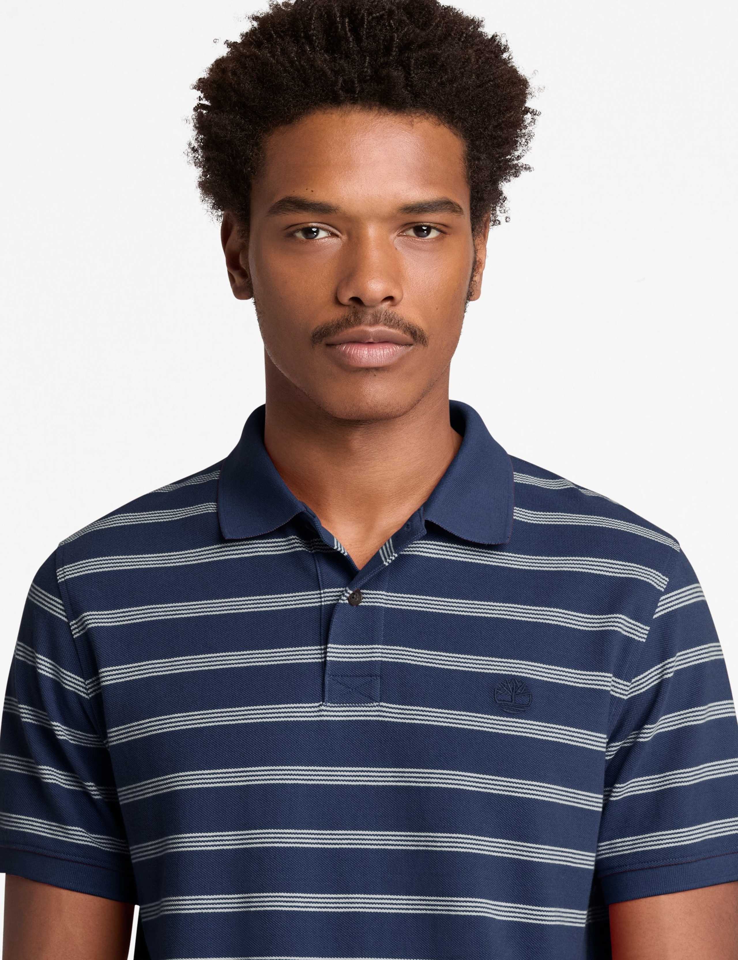 Pure Cotton Striped Polo Shirt 5 of 5