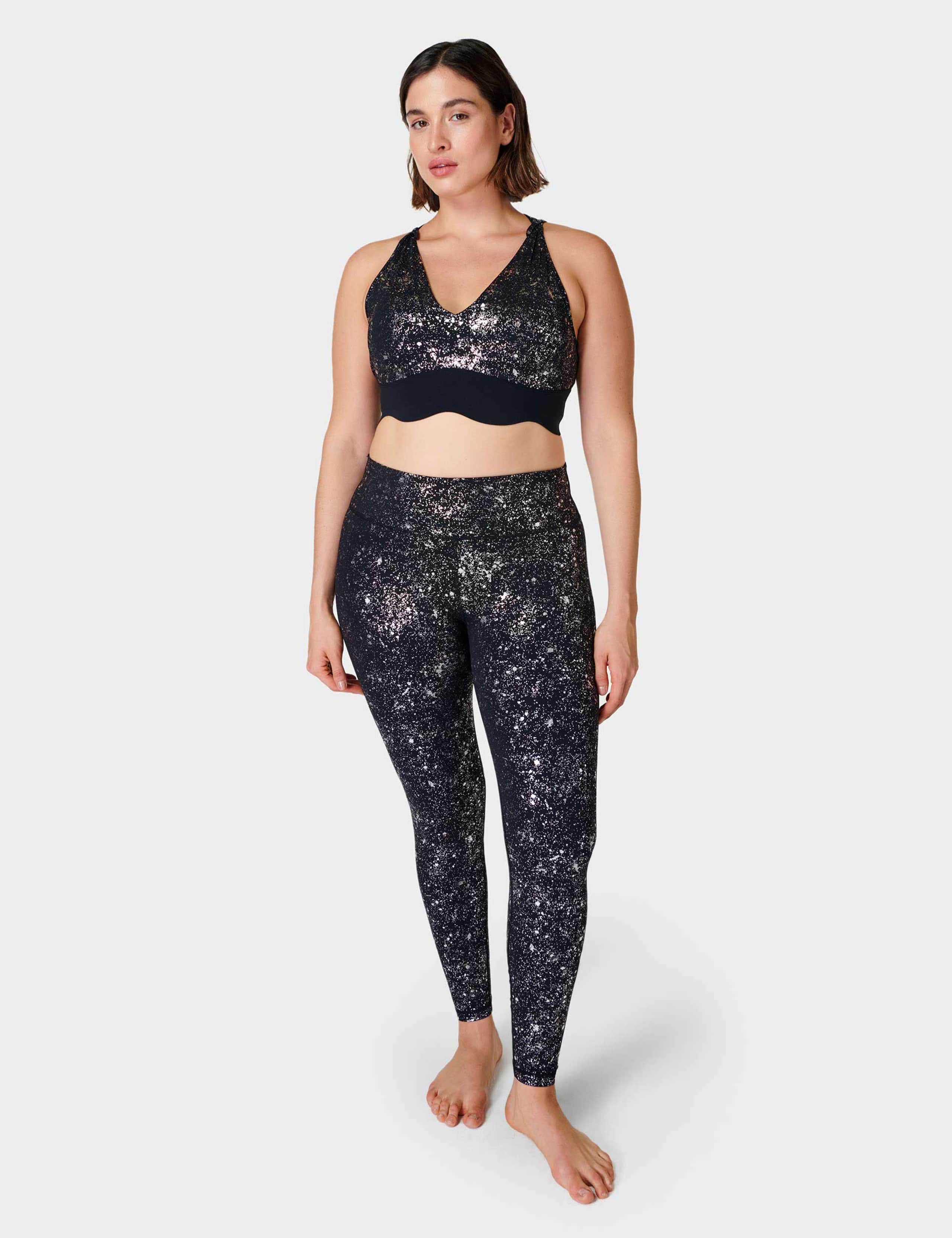 Goddess Metallic Non Wired Sports Bra 2 of 6