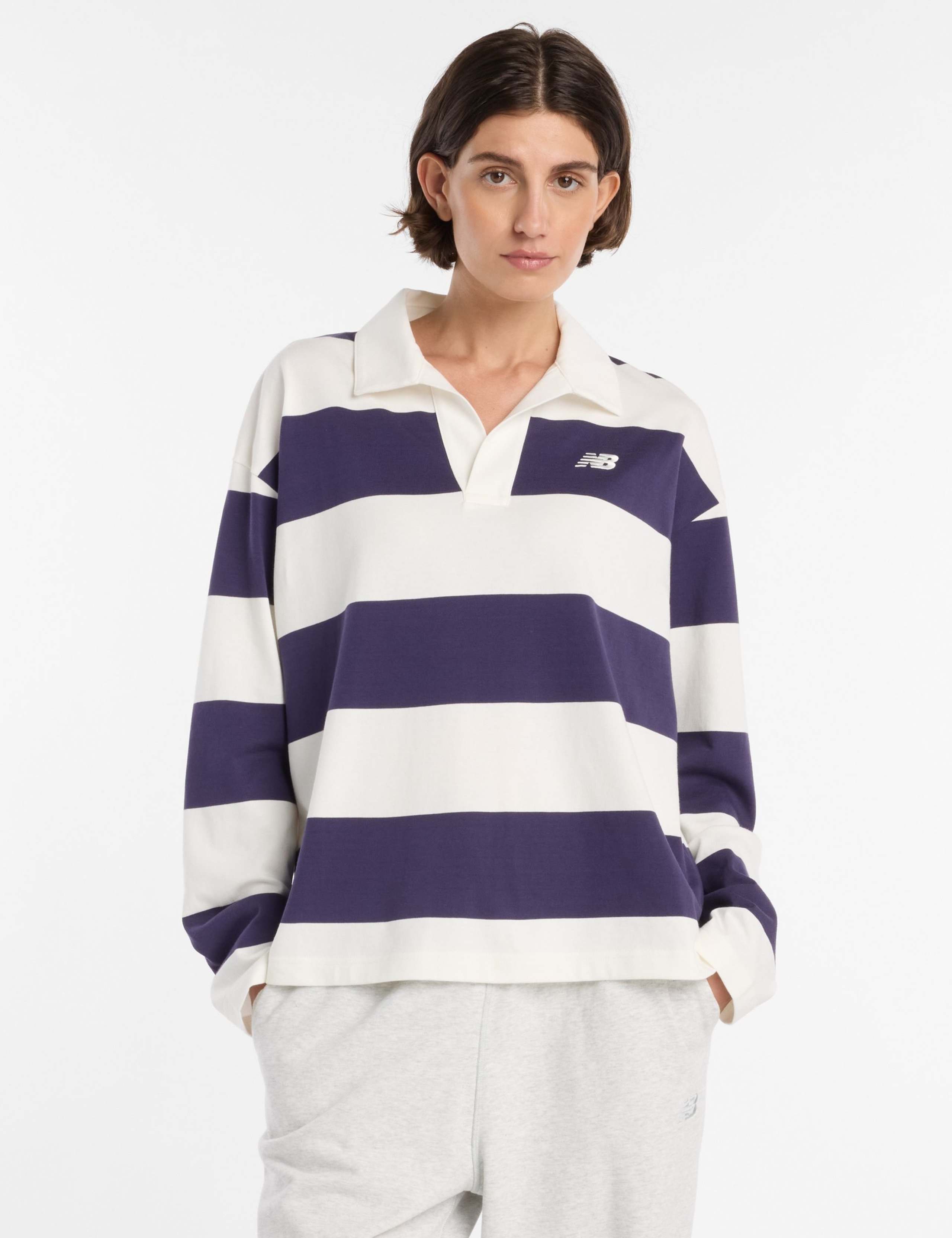 Pure Cotton Striped Rugby Shirt 1 of 7