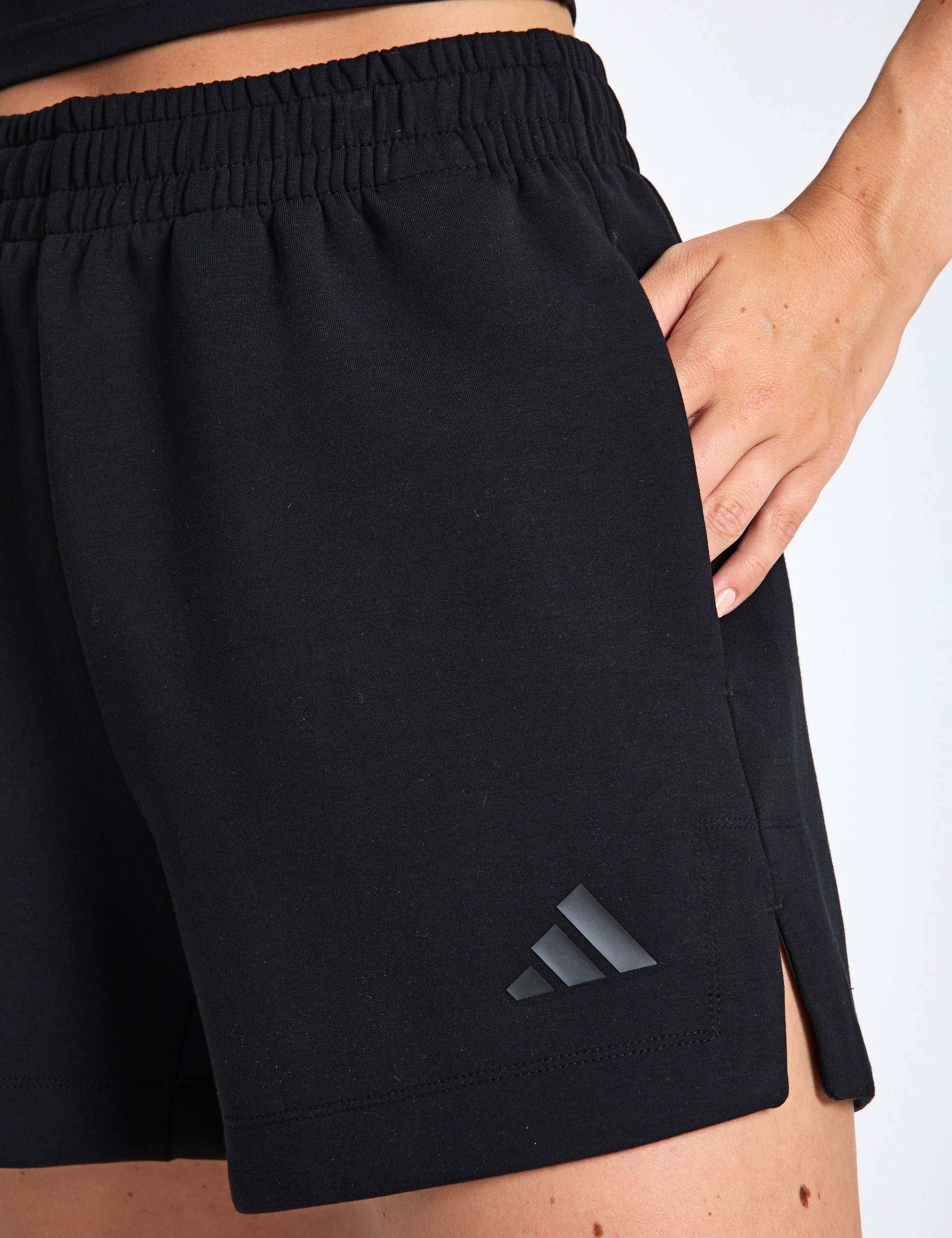 Relaxed High Waisted Running Shorts with Modal 4 of 4