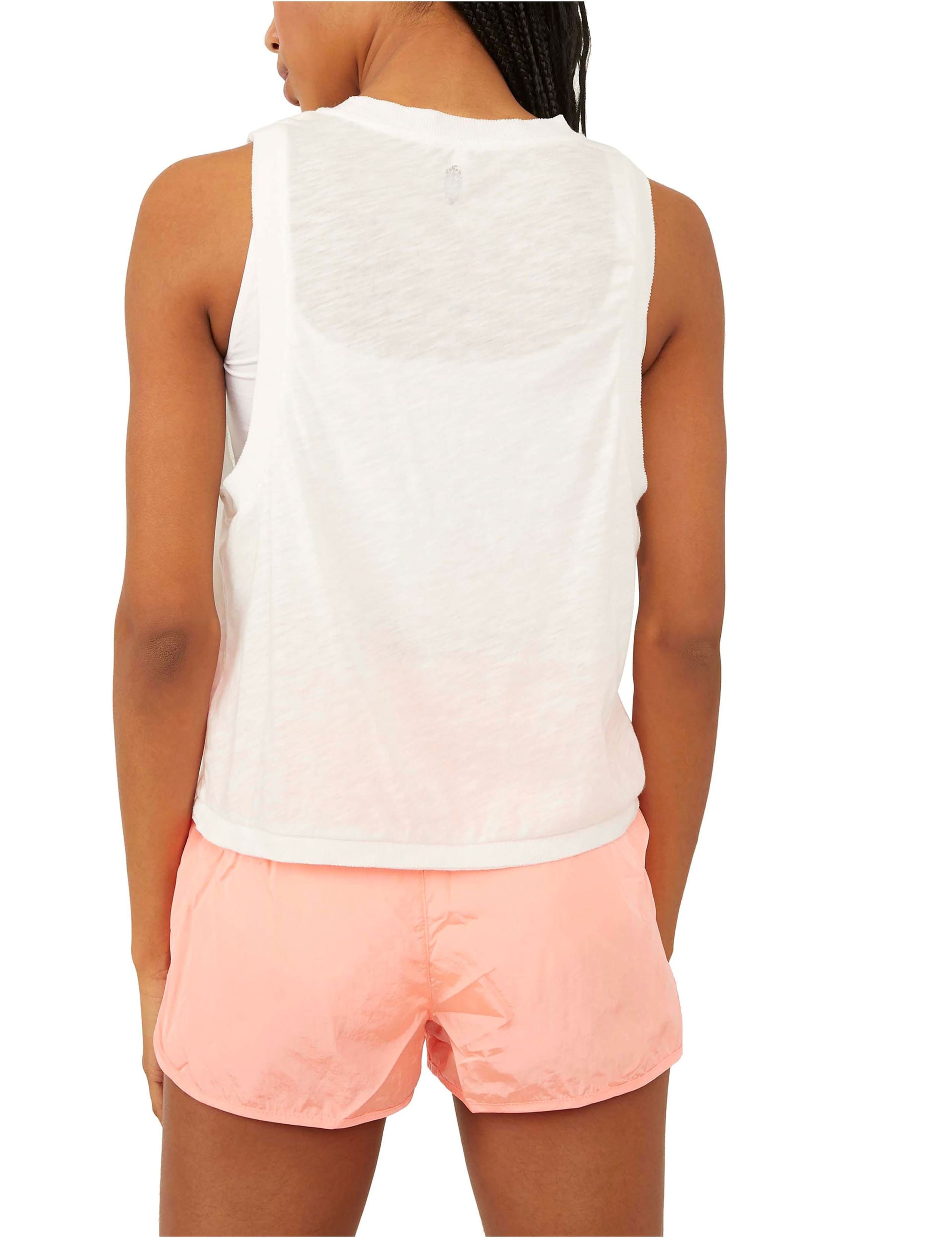 Love Cotton Rich Crew Neck Crop Vest Top 3 of 6