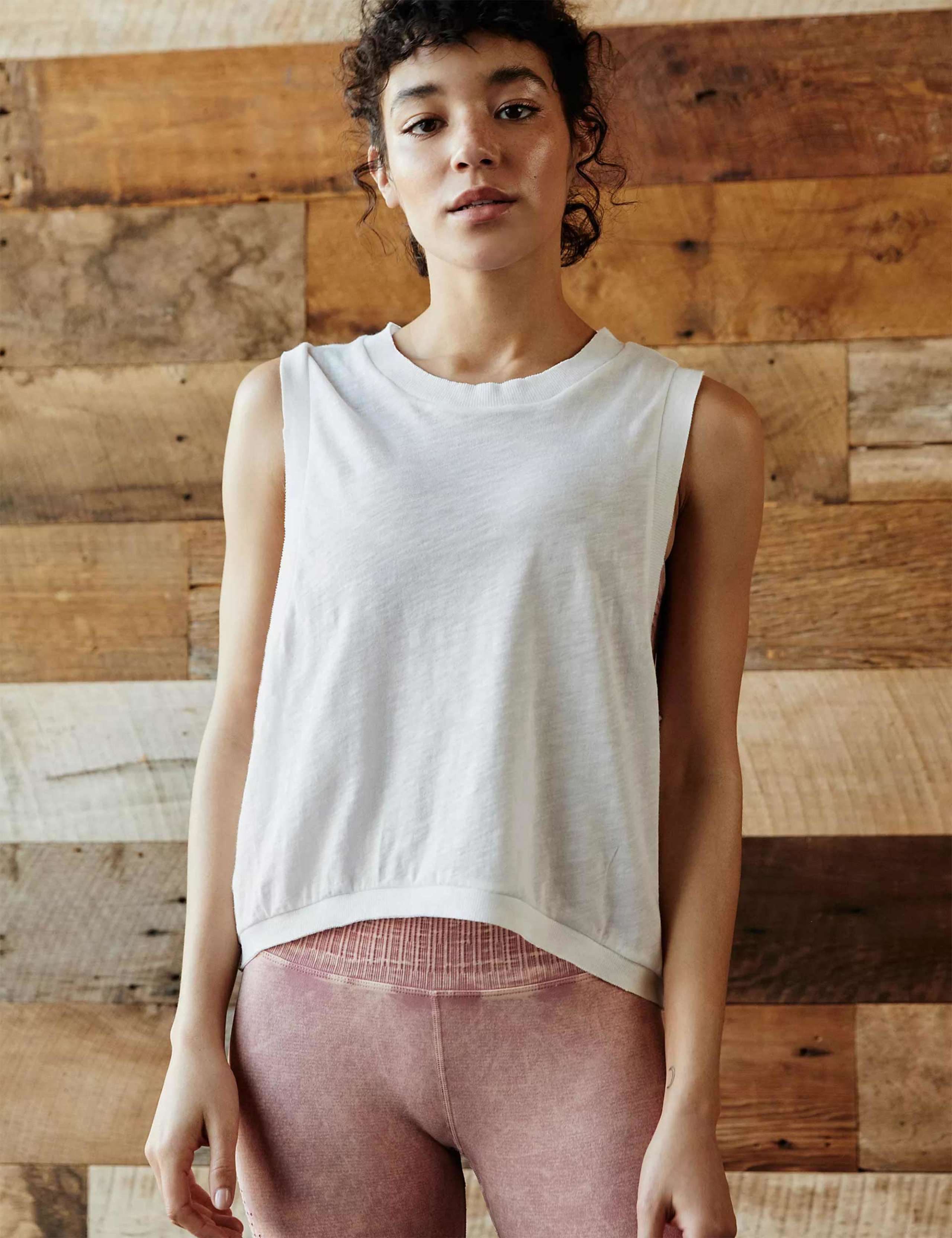 Love Cotton Rich Crew Neck Crop Vest Top 5 of 6