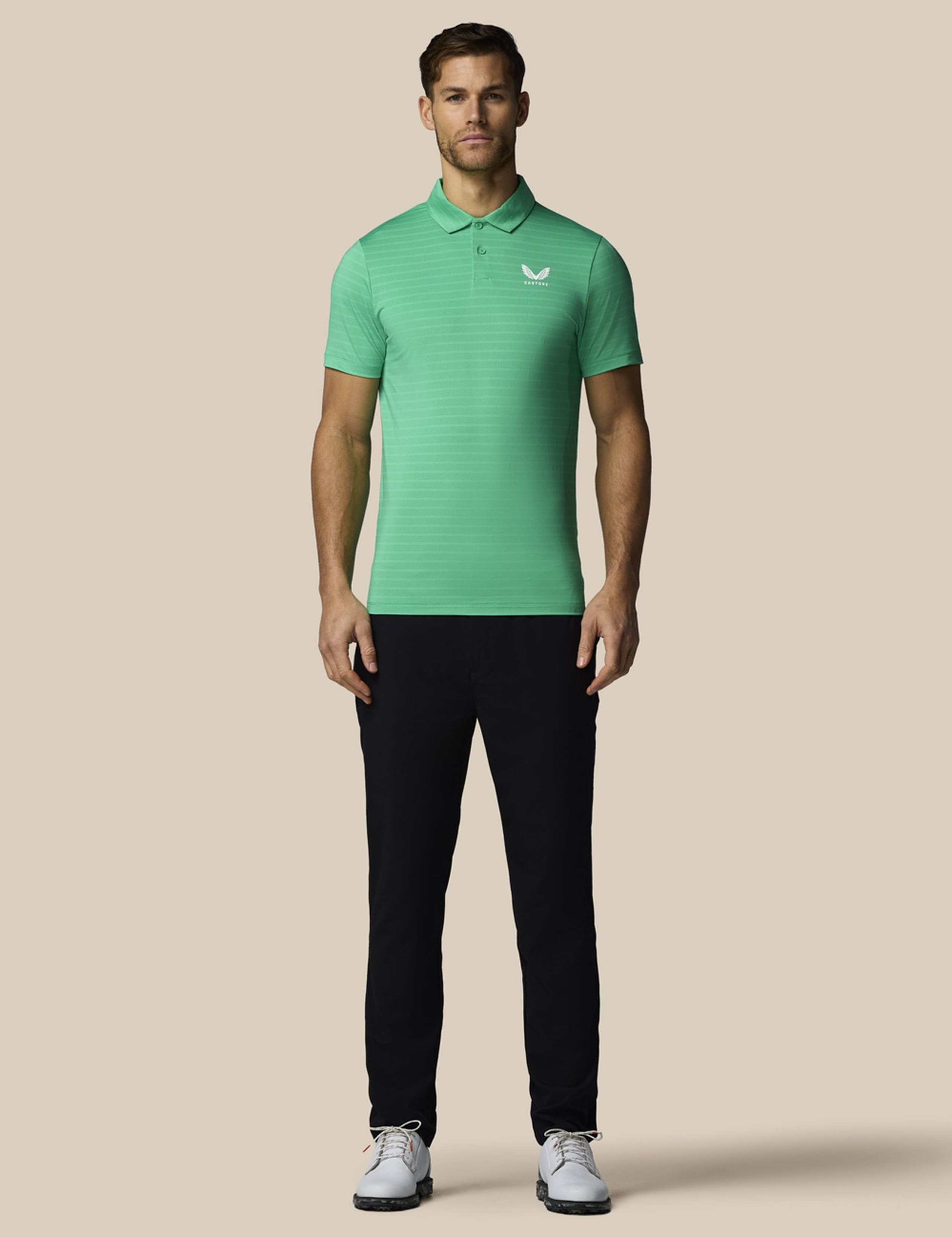 Striped Technical Stretch Polo Shirt 2 of 6