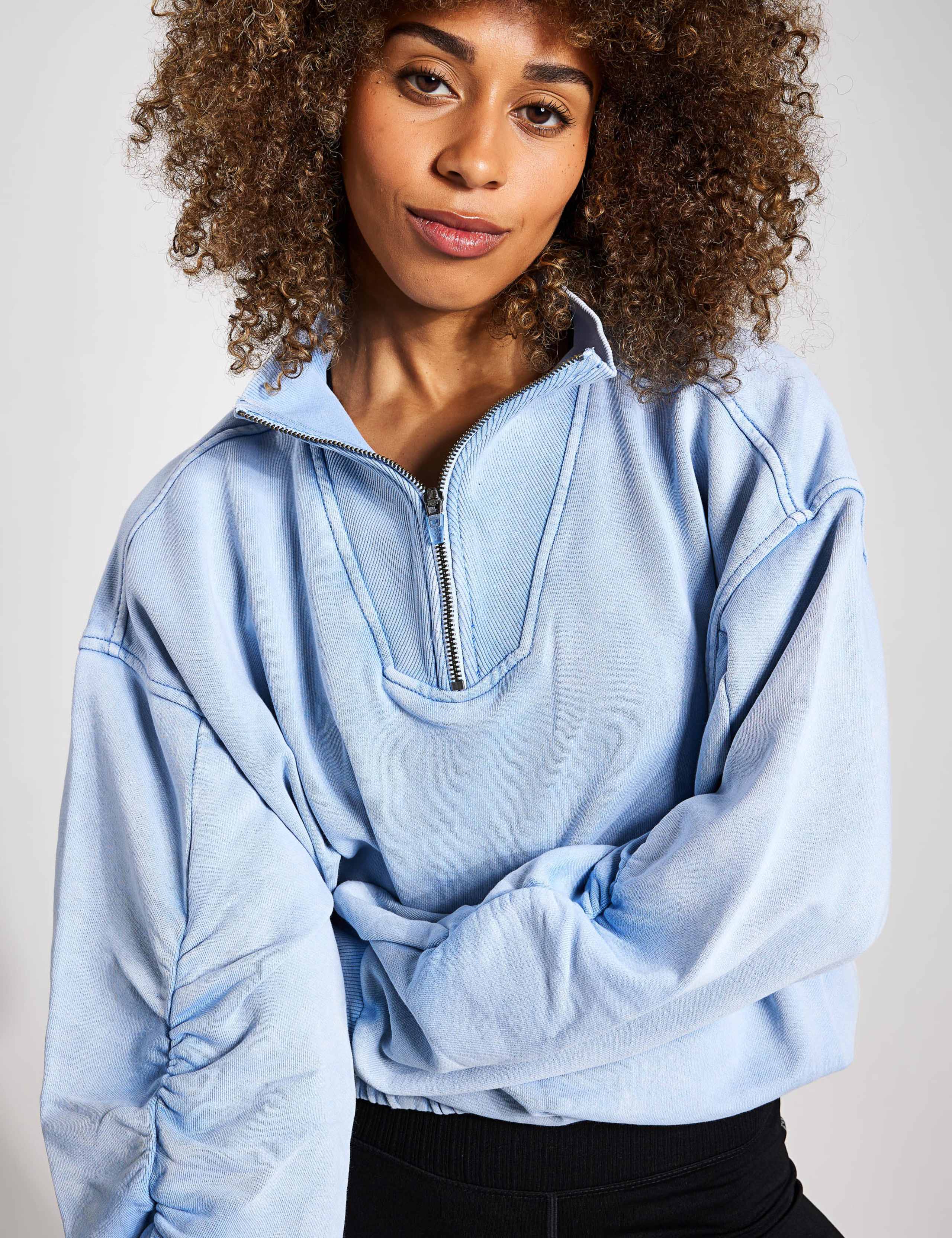 Valley Girl Pure Cotton Half Zip Sweatshirt 4 of 6